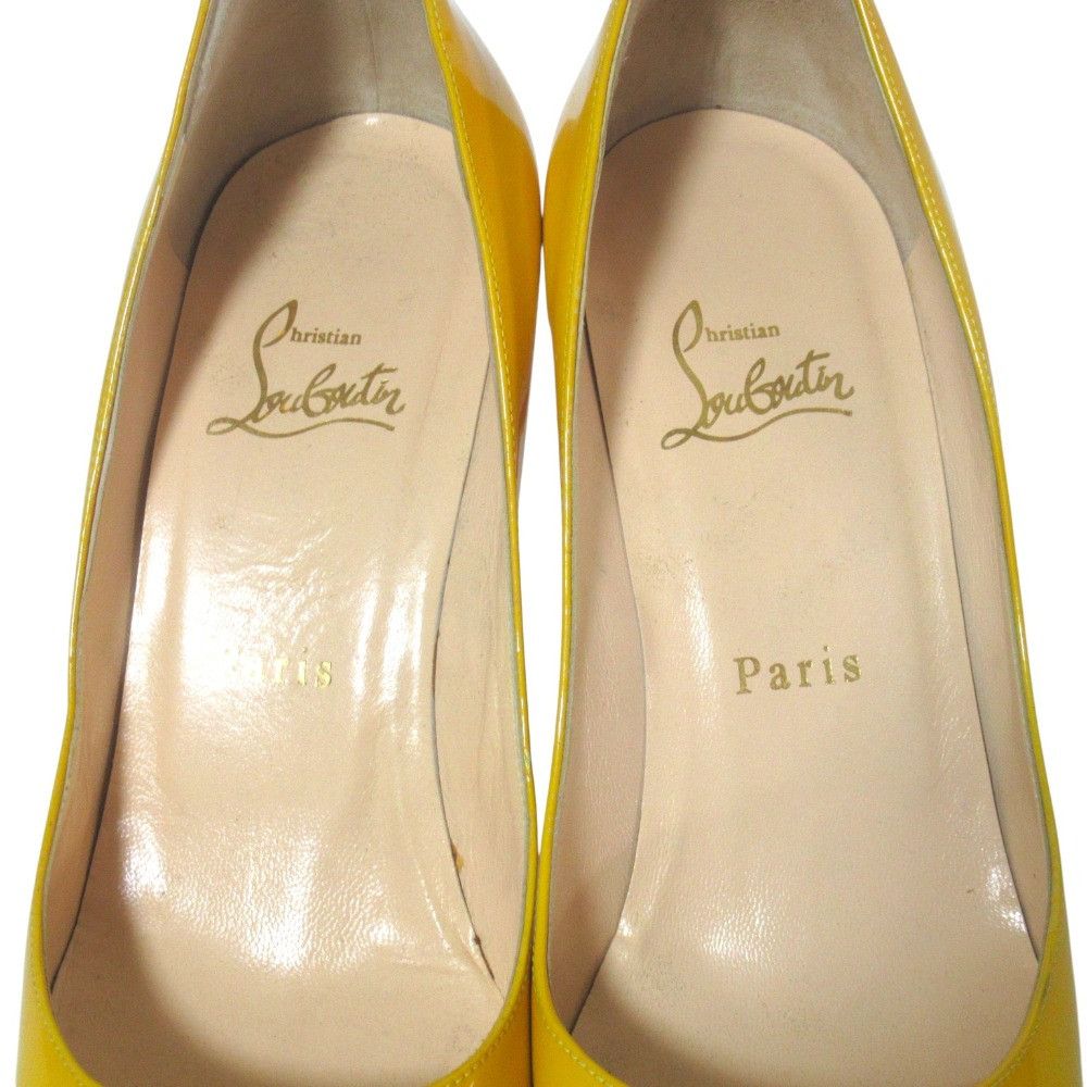 Christian Louboutin Christian Louboutin Christian Louboutin Patent Leather Open Toe Pumps Leather Shoes DUTY FREE for USA Size ONE SIZE - 8 Thumbnail