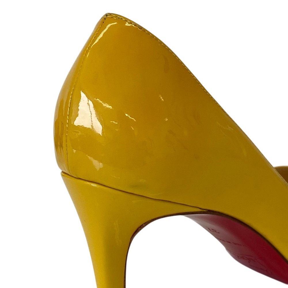 Christian Louboutin Christian Louboutin Christian Louboutin Patent Leather Open Toe Pumps Leather Shoes DUTY FREE for USA Size ONE SIZE - 4 Thumbnail