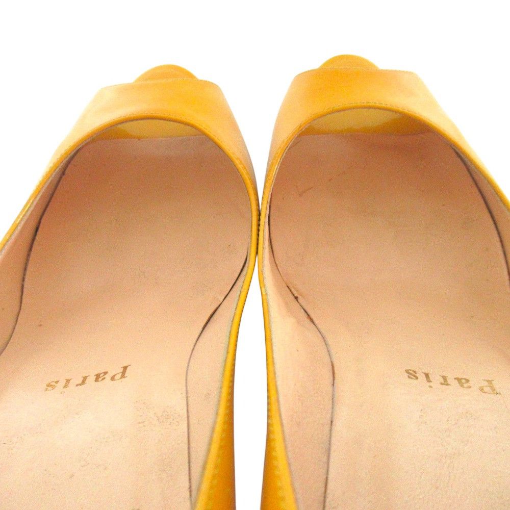 Christian Louboutin Christian Louboutin Christian Louboutin Patent Leather Open Toe Pumps Leather Shoes DUTY FREE for USA Size ONE SIZE - 9 Thumbnail