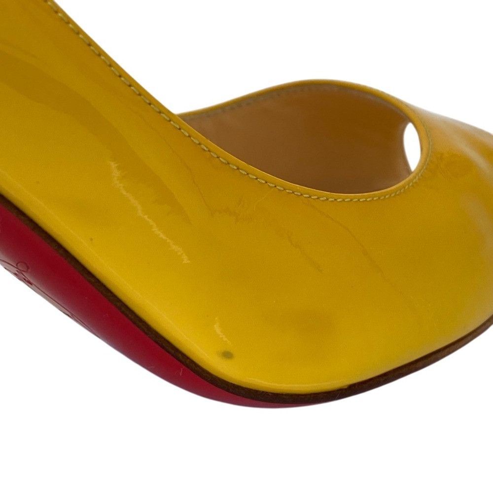Christian Louboutin Christian Louboutin Christian Louboutin Patent Leather Open Toe Pumps Leather Shoes DUTY FREE for USA Size ONE SIZE - 5 Thumbnail