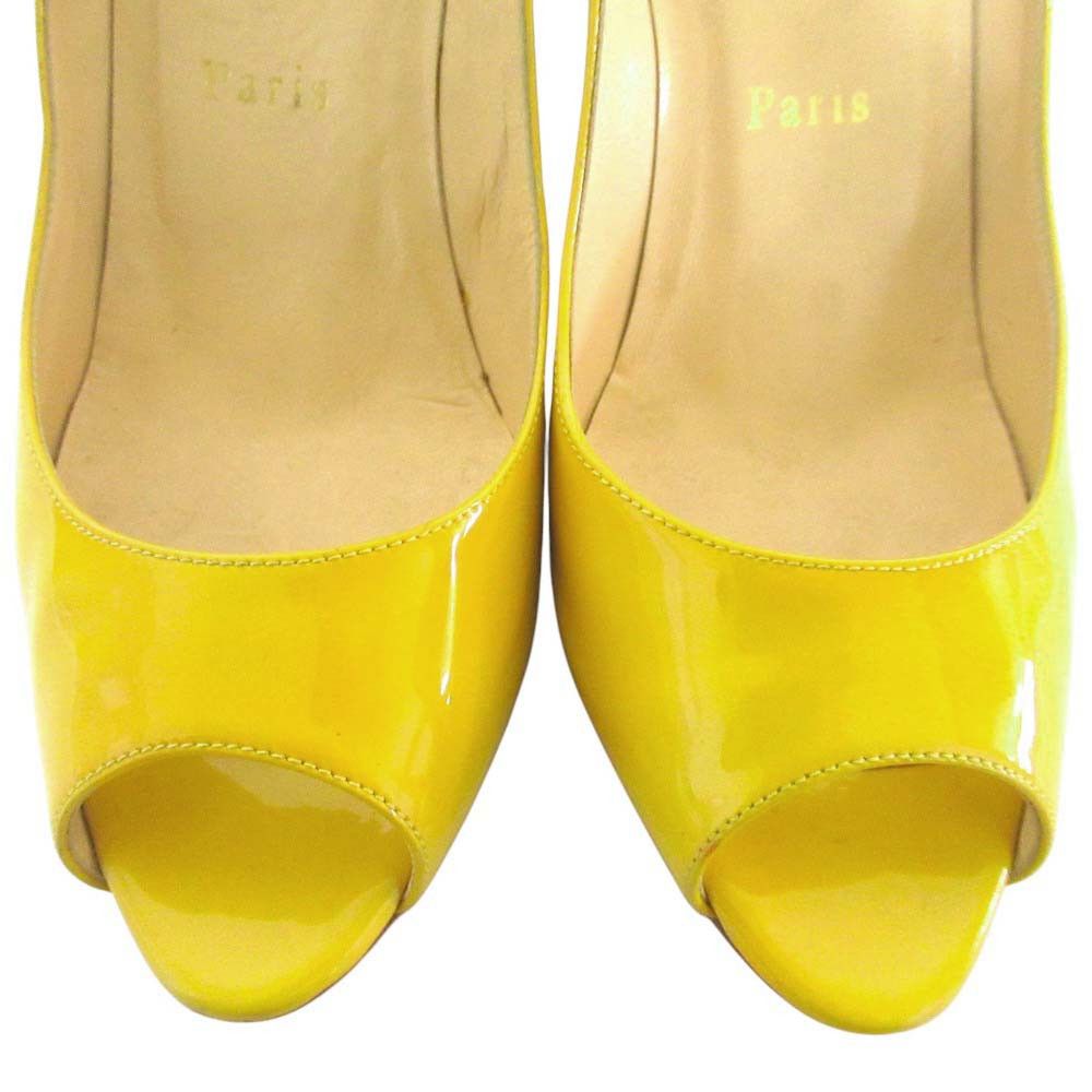 Christian Louboutin Christian Louboutin Christian Louboutin Patent Leather Open Toe Pumps Leather Shoes DUTY FREE for USA Size ONE SIZE - 7 Thumbnail