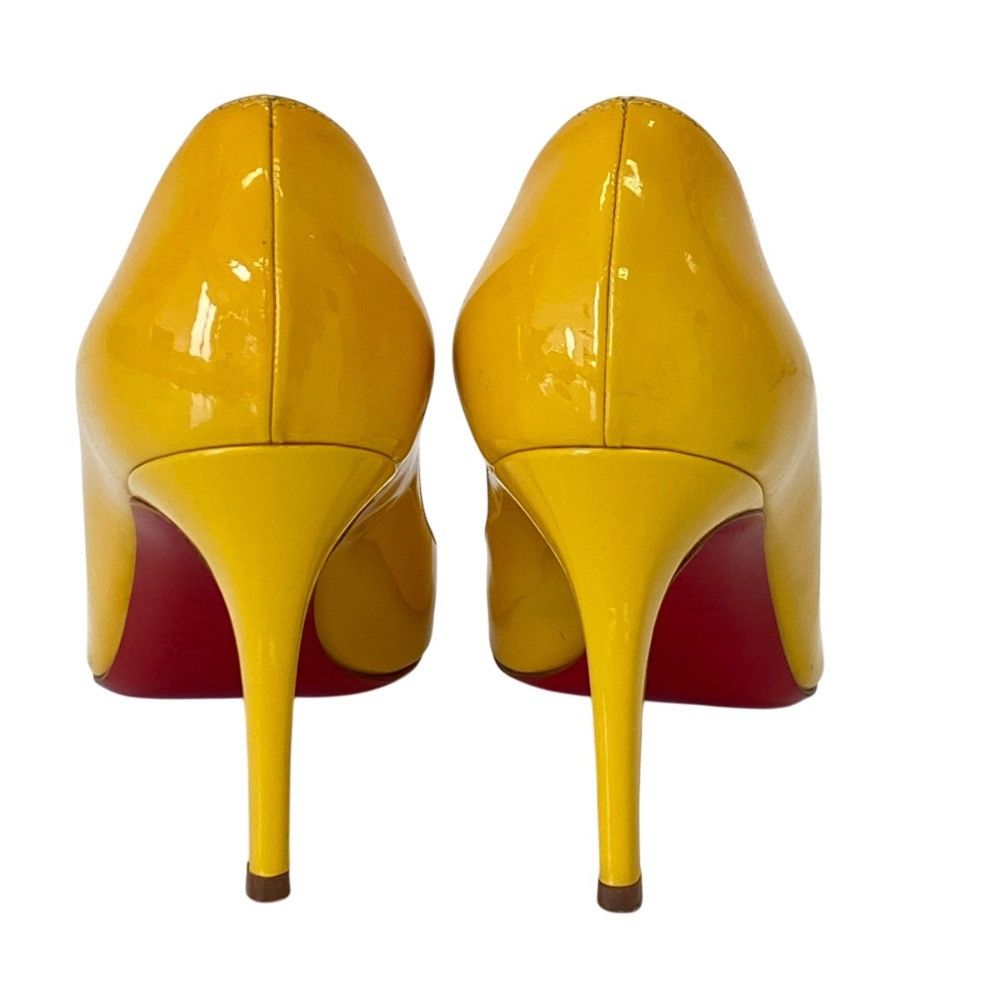 Christian Louboutin Christian Louboutin Christian Louboutin Patent Leather Open Toe Pumps Leather Shoes DUTY FREE for USA Size ONE SIZE - 3 Thumbnail