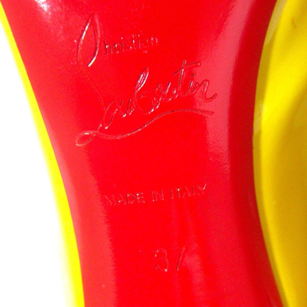 Christian Louboutin Christian Louboutin Christian Louboutin Patent Leather Open Toe Pumps Leather Shoes DUTY FREE for USA Size ONE SIZE - 12 Thumbnail