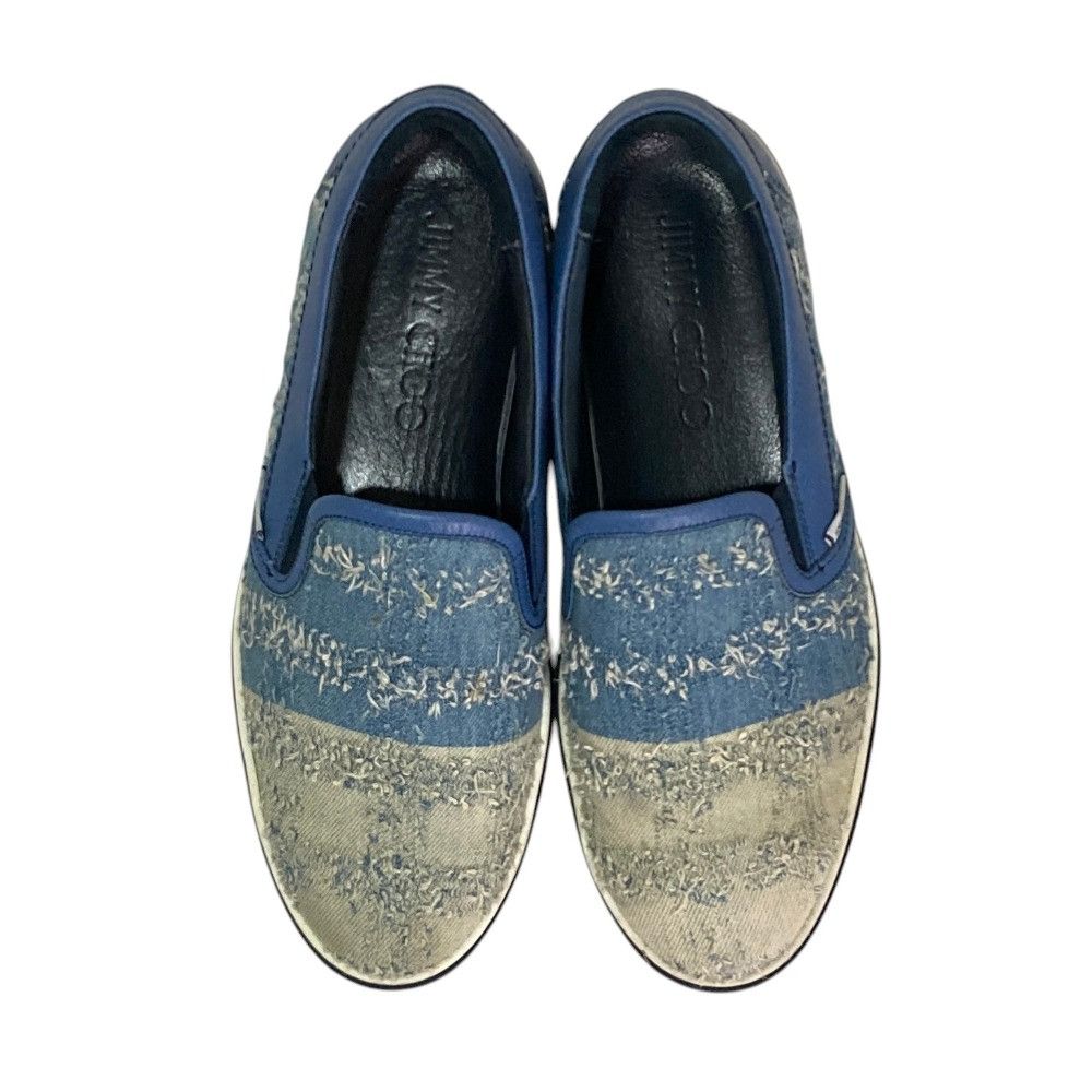 Jimmy Choo Jimmy Choo Jimmy Choo Denim Slip On Sneakers Textile Shoes DUTY FREE for USA Size ONE SIZE - 4 Thumbnail