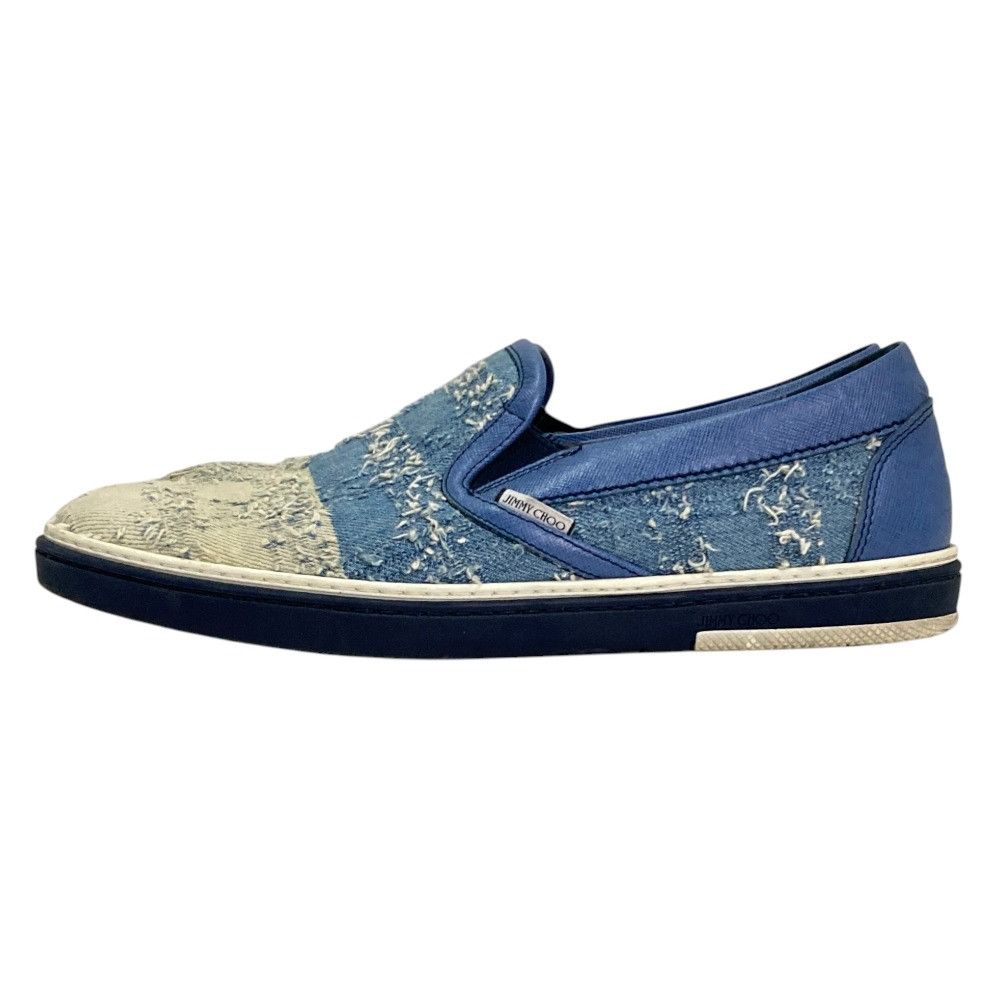 Jimmy Choo Jimmy Choo Jimmy Choo Denim Slip On Sneakers Textile Shoes DUTY FREE for USA Size ONE SIZE - 2 Thumbnail
