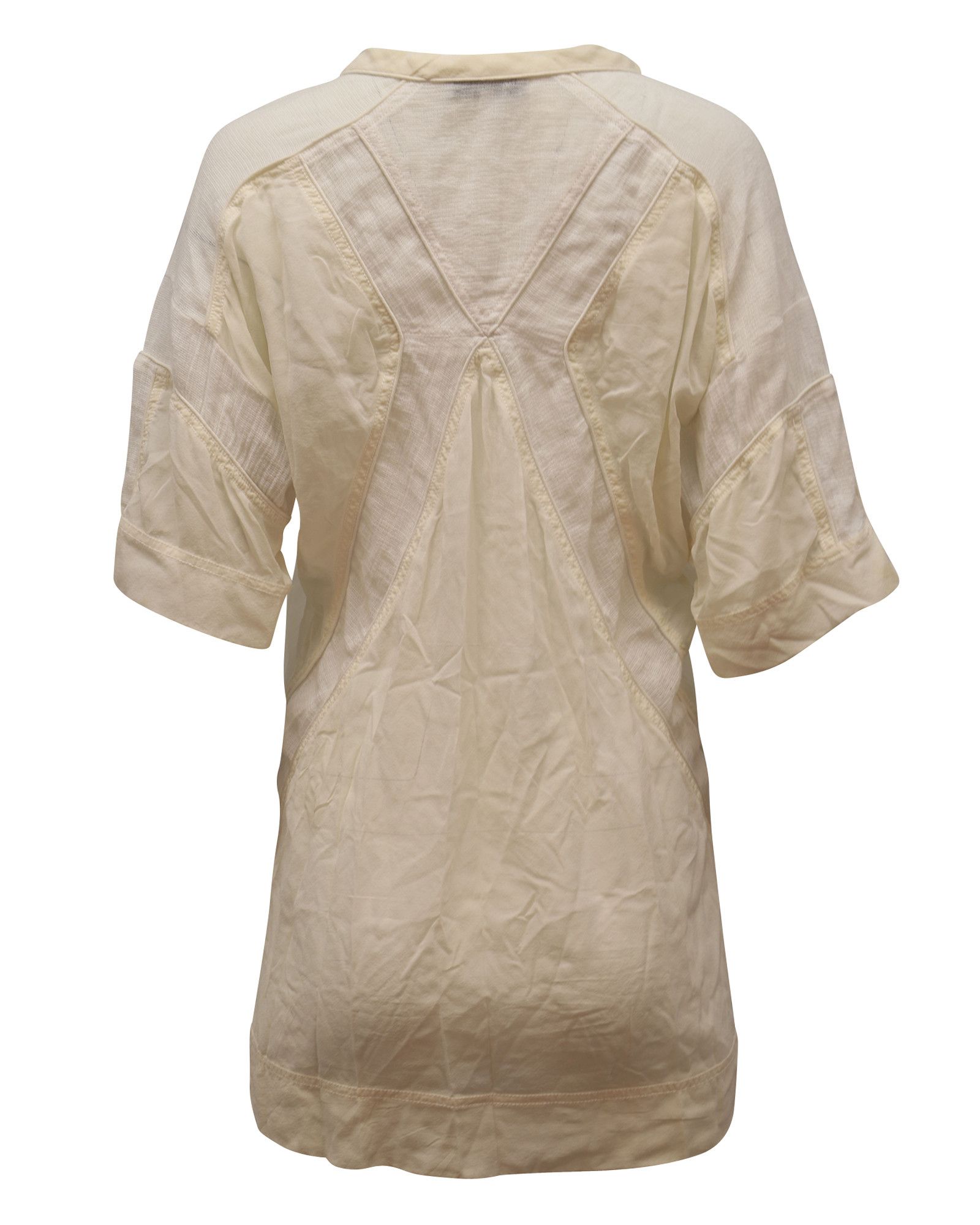 Iro Iro Patterned Laser Cut Dress in White Silk Size XS / US 0-2 / IT 36-38 - 3 Thumbnail