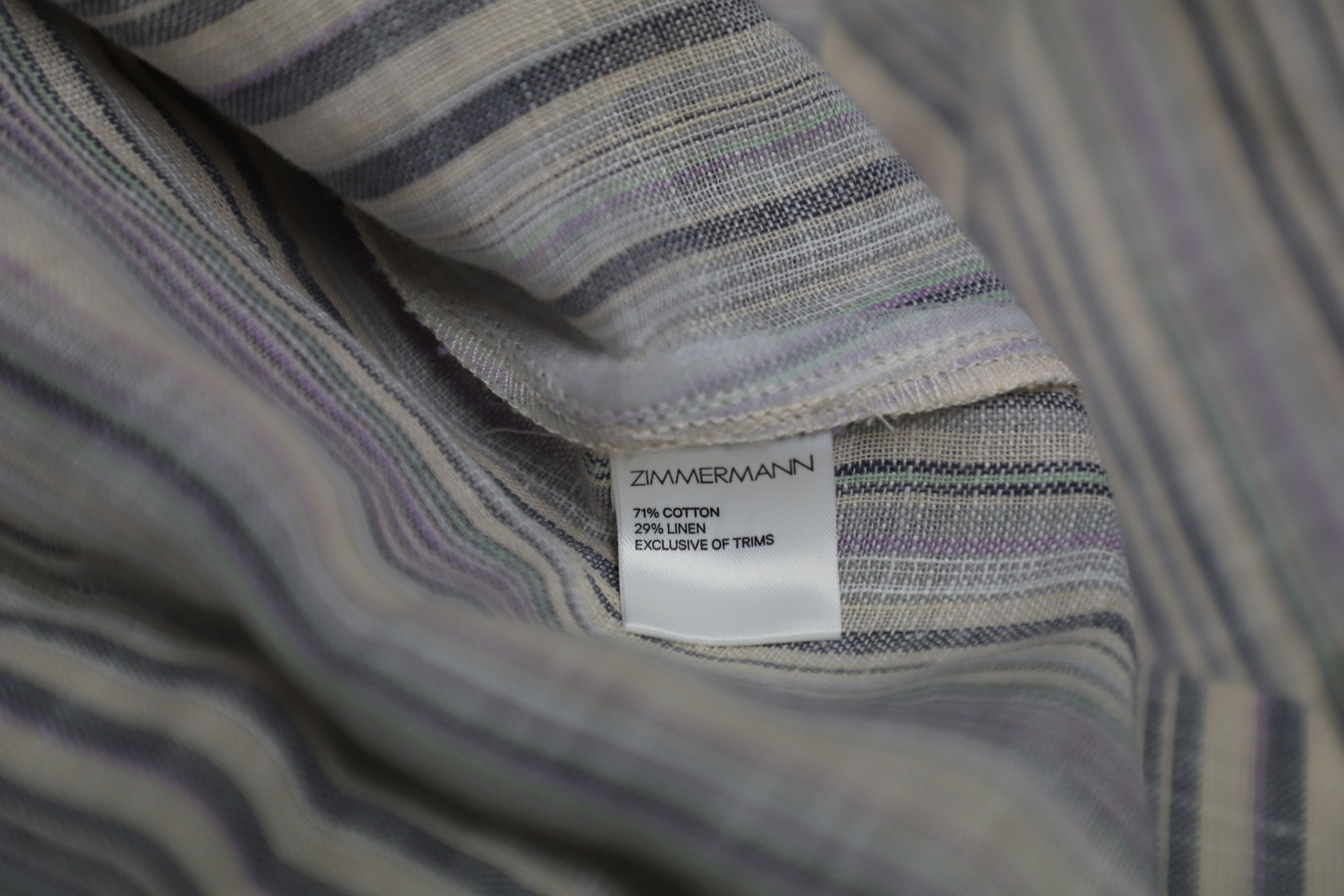 Zimmermann Zimmermann Striped Tunic Long Dress in Multicolor Cotton Size XS / US 0-2 / IT 36-38 - 10 Thumbnail