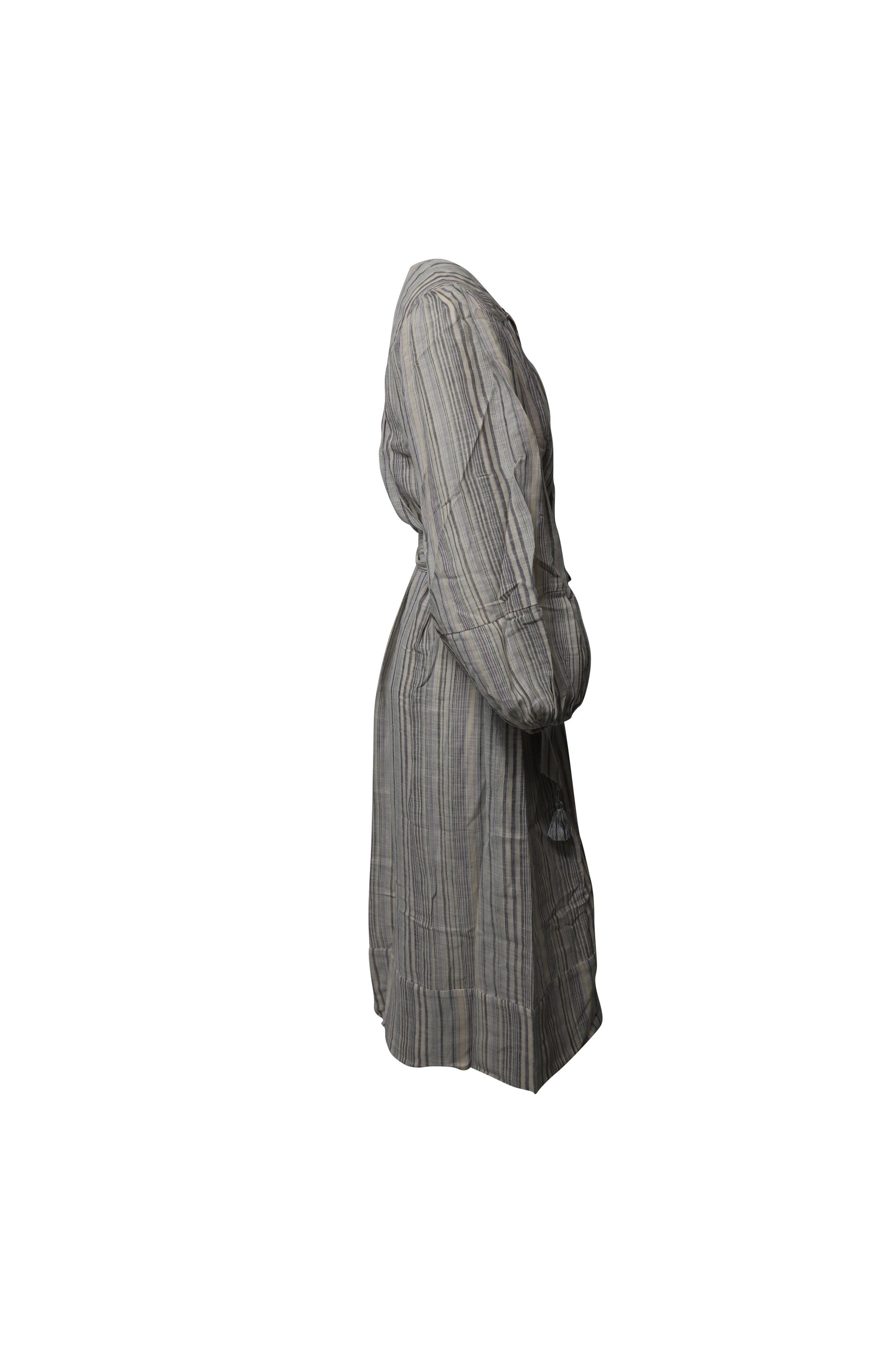 Zimmermann Zimmermann Striped Tunic Long Dress in Multicolor Cotton Size XS / US 0-2 / IT 36-38 - 4 Thumbnail