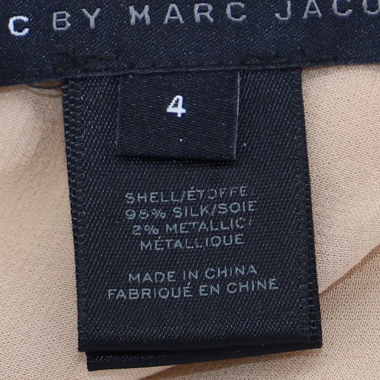 Marc by Marc Jacobs Marc by Marc Jacobs Sheer Blouse with Gold in Pink Silk Size S / US 4 / IT 40 - 3 Thumbnail