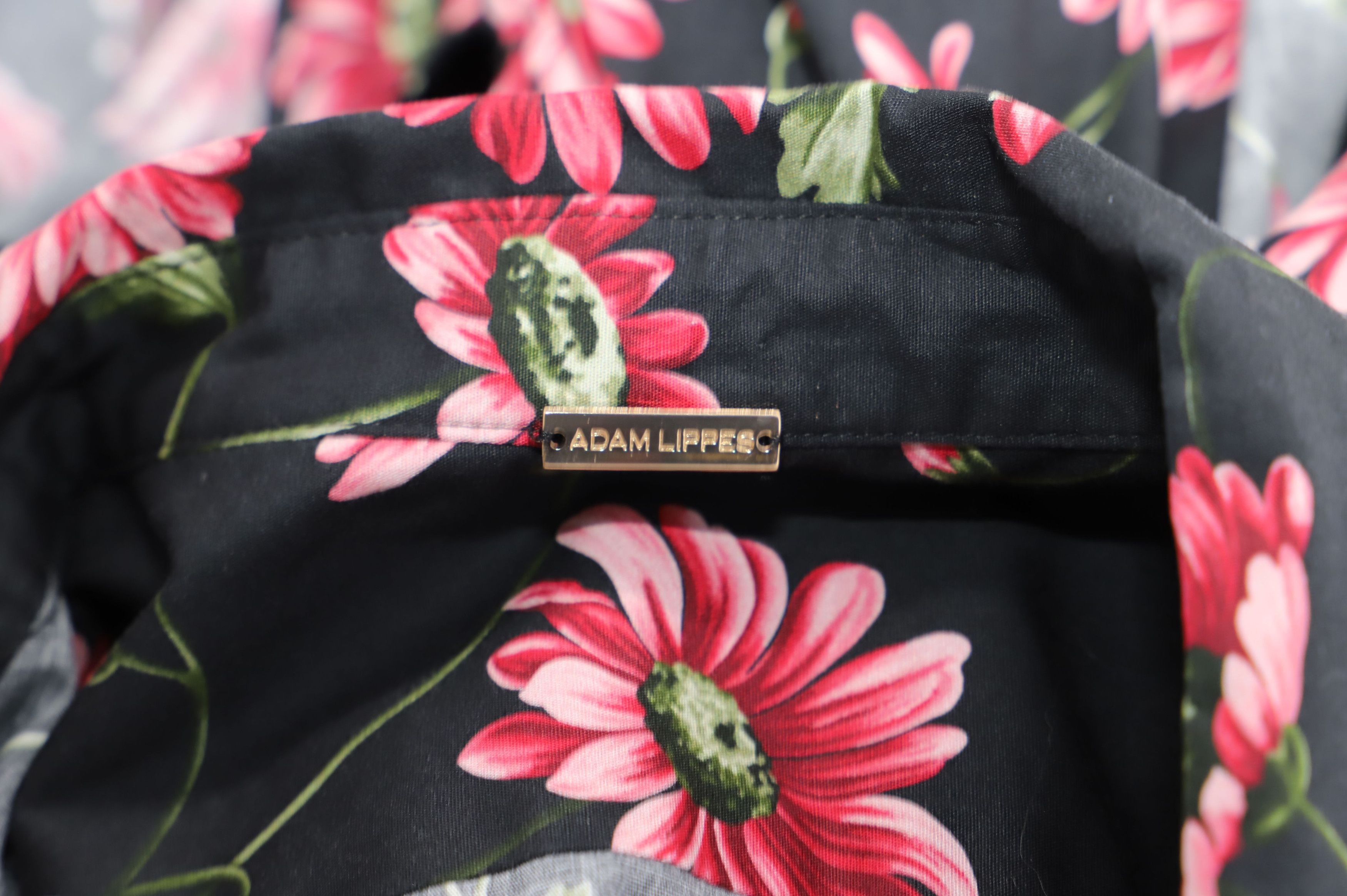 Adam Lippes Adam Lippes Floral Pint Maxi Dress in Black Cotton Size XS / US 0-2 / IT 36-38 - 4 Thumbnail