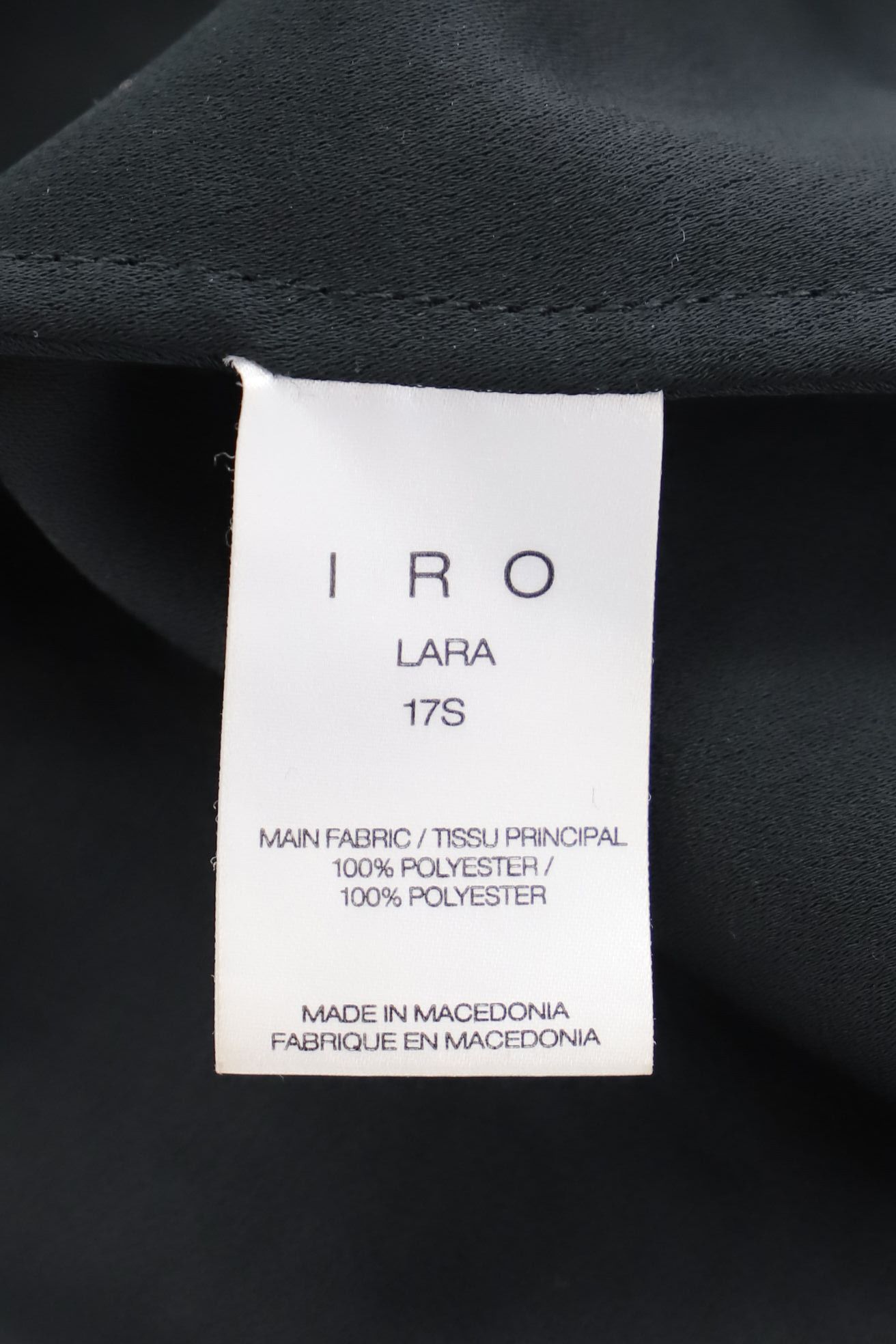 Iro Iro Lara Top in Black Polyester Size M / US 6-8 / IT 42-44 - 4 Thumbnail