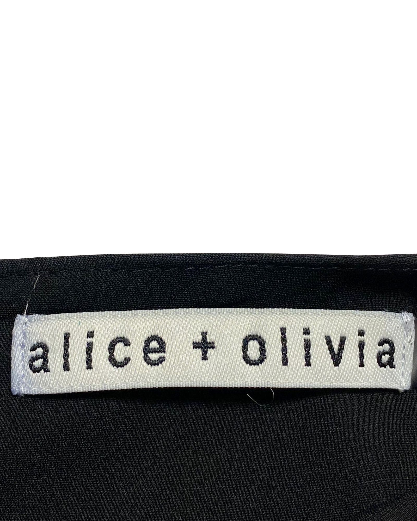 Alice + Olivia Alice + Olivia Garner Ruffled Mini Dress in Black Modal Size XS / US 0-2 / IT 36-38 - 3 Thumbnail