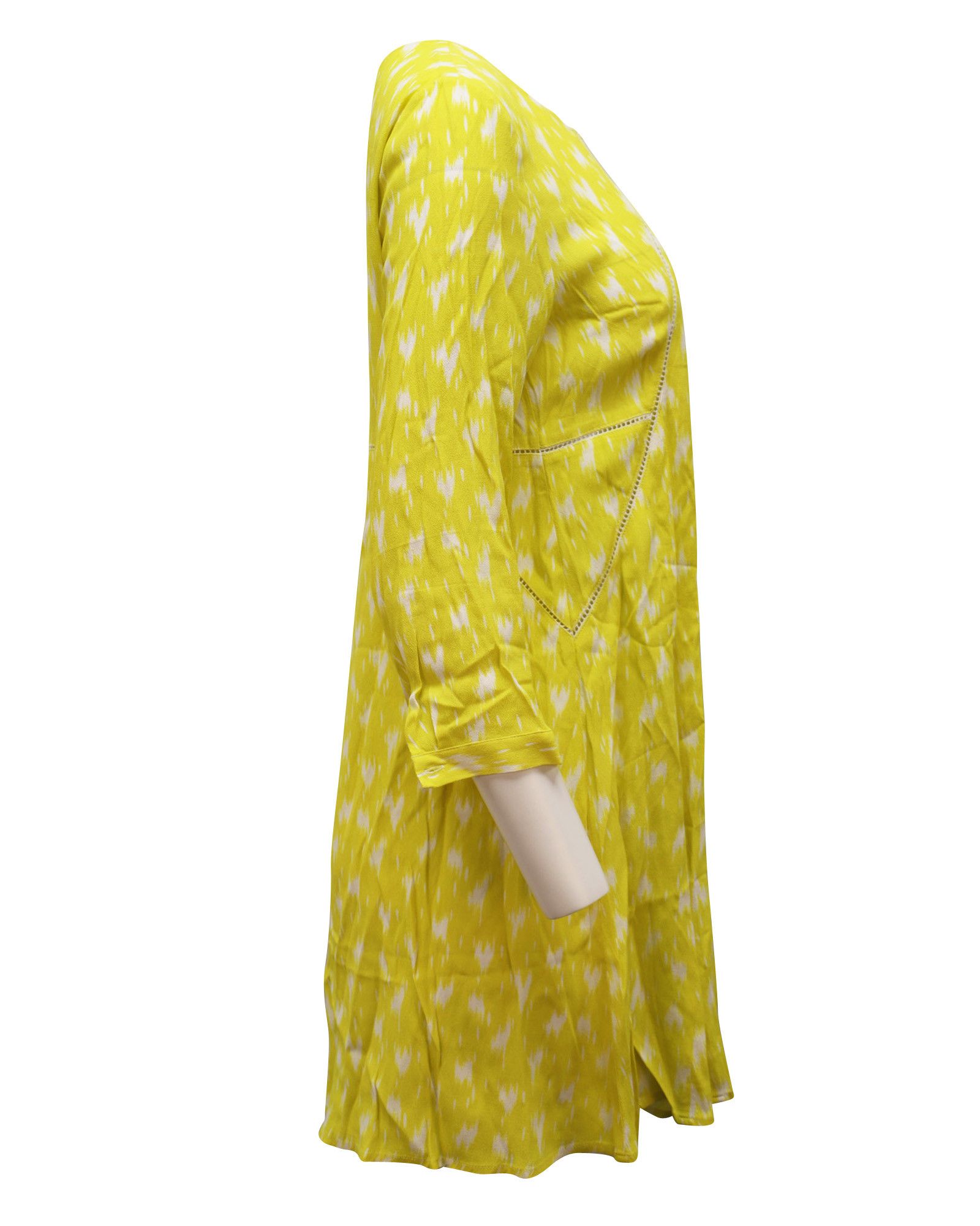 ba&sh Ba&sh Stacy A-line Mini Dress in Yellow Viscose Size S / US 4 / IT 40 - 2 Thumbnail