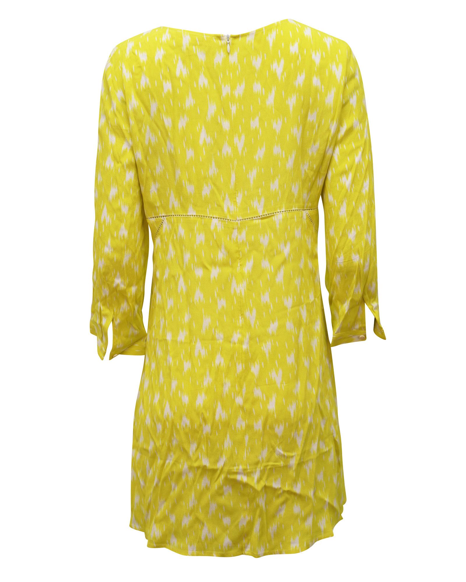 ba&sh Ba&sh Stacy A-line Mini Dress in Yellow Viscose Size S / US 4 / IT 40 - 3 Thumbnail