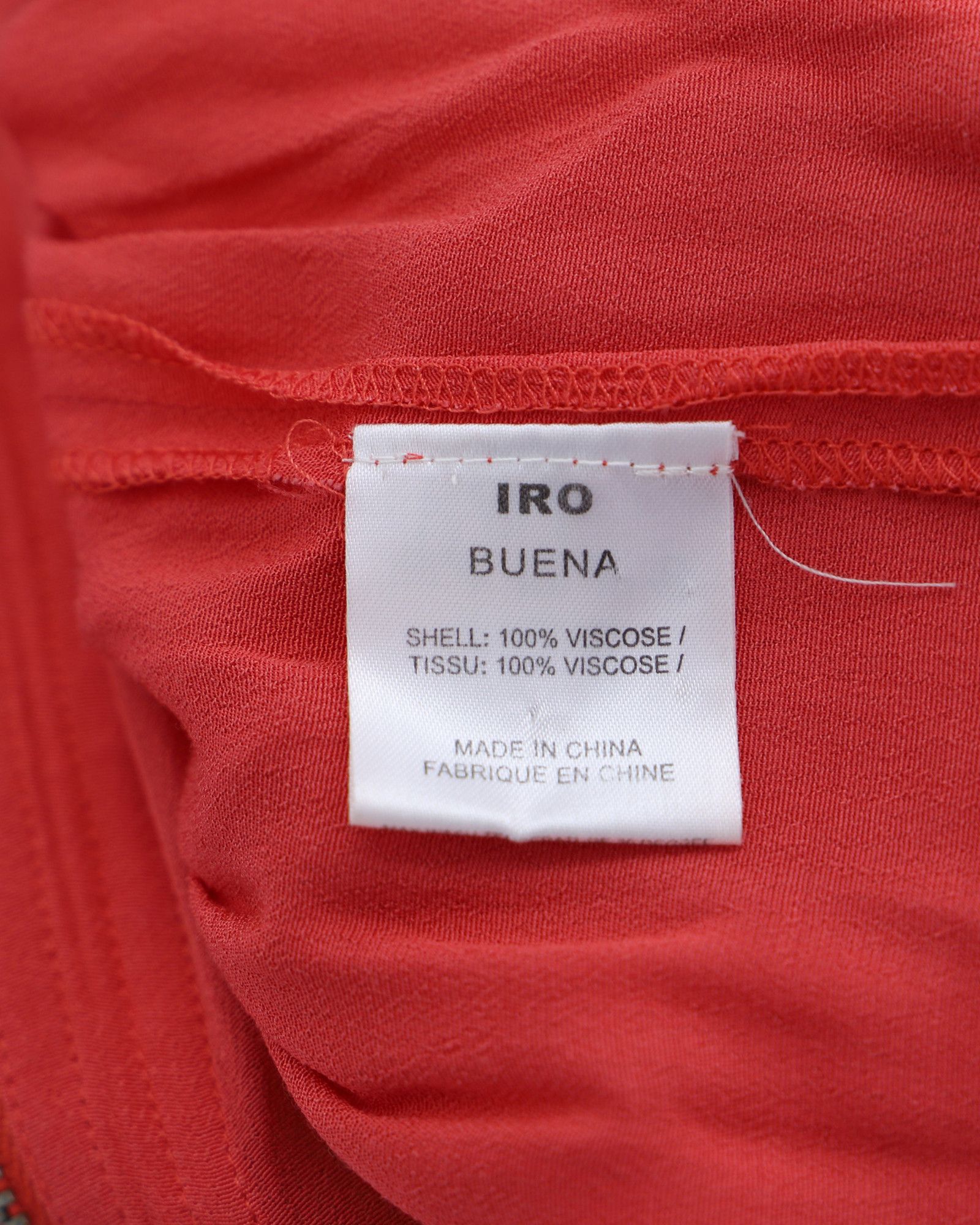 Iro Iro Mini Dress in Coral Viscose Size XS / US 0-2 / IT 36-38 - 4 Thumbnail