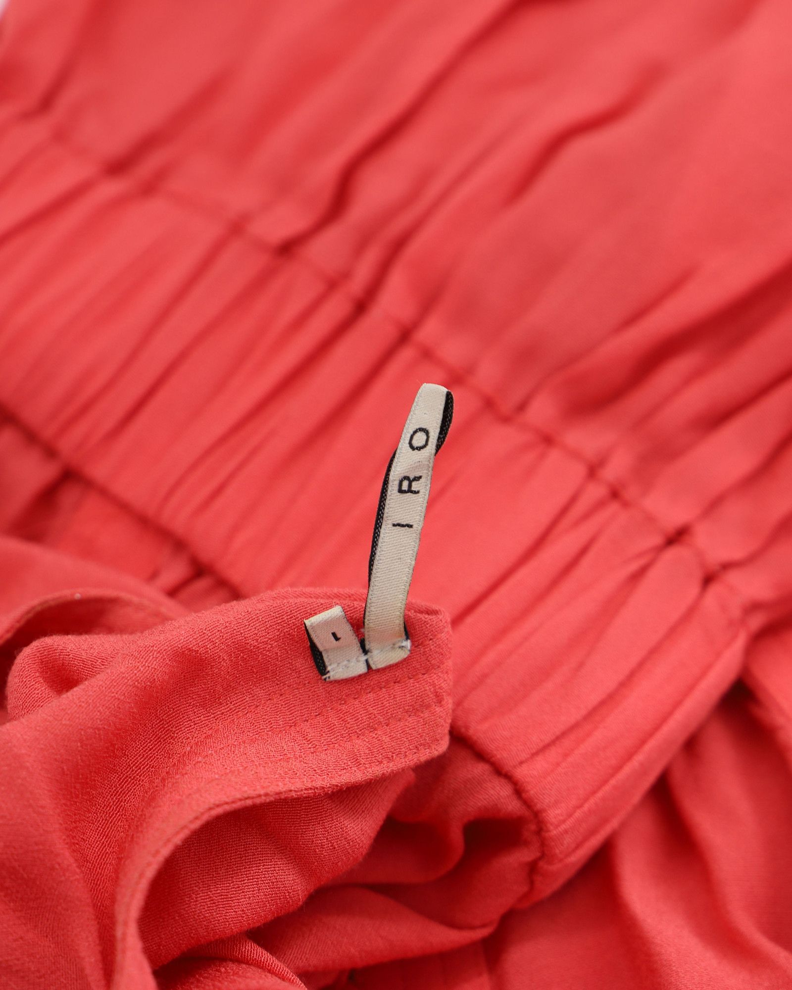 Iro Iro Mini Dress in Coral Viscose Size XS / US 0-2 / IT 36-38 - 5 Thumbnail