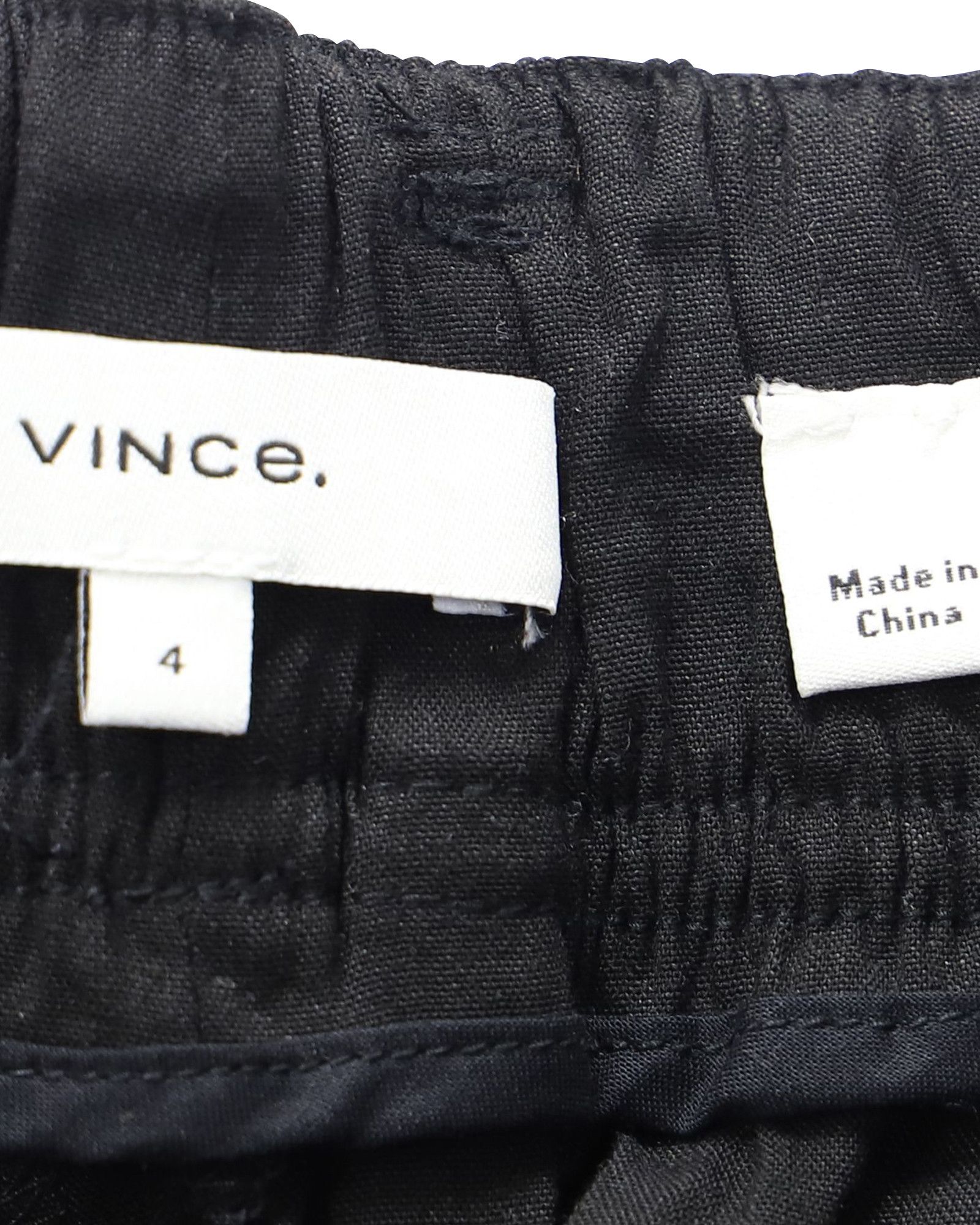 Vince Vince Cargo Pants in Black Linen Size 27" / US 4 / IT 40 - 3 Thumbnail