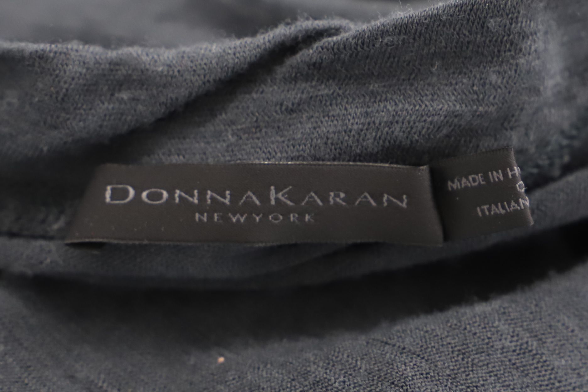 Donna Karan Donna Karan Scoop Neck Long Sleeves Top in Dark Gray Wool Size S / US 4 / IT 40 - 4 Thumbnail