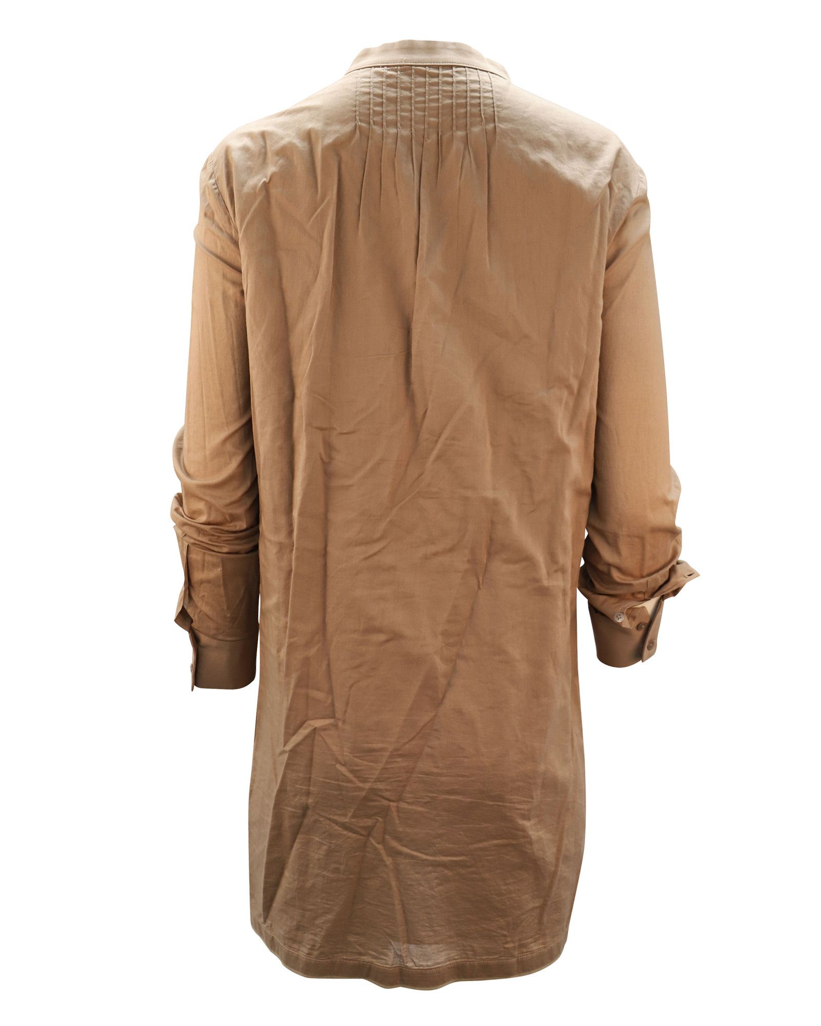 Joseph Joseph Long Sleeve Knee Length Dress in Brown Cotton Size XXS / US 00 / IT 34 - 2 Thumbnail