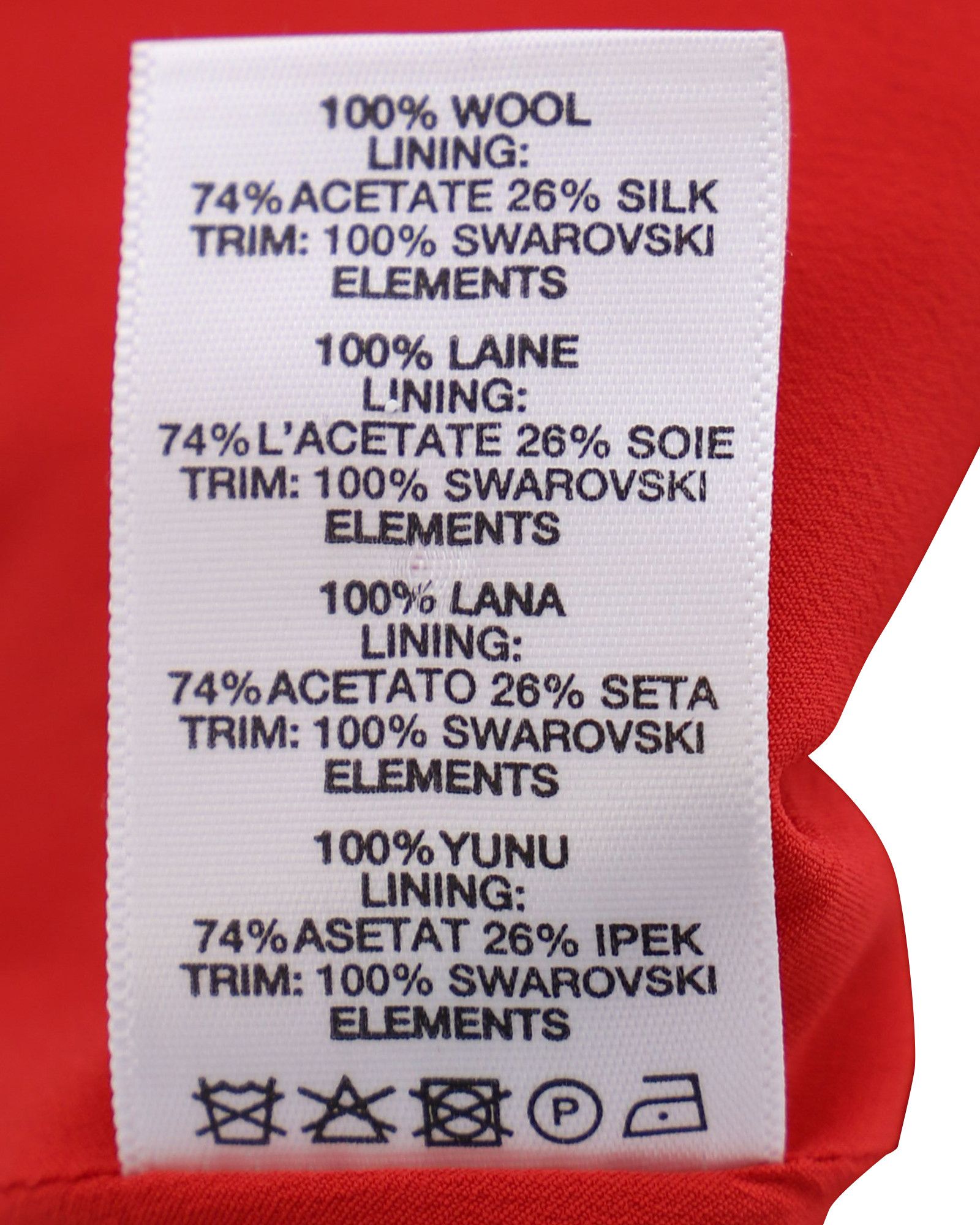 Christopher Kane Christopher Kane Crystal Embellished Mini Dress in Red Wool Size XS / US 0-2 / IT 36-38 - 4 Thumbnail
