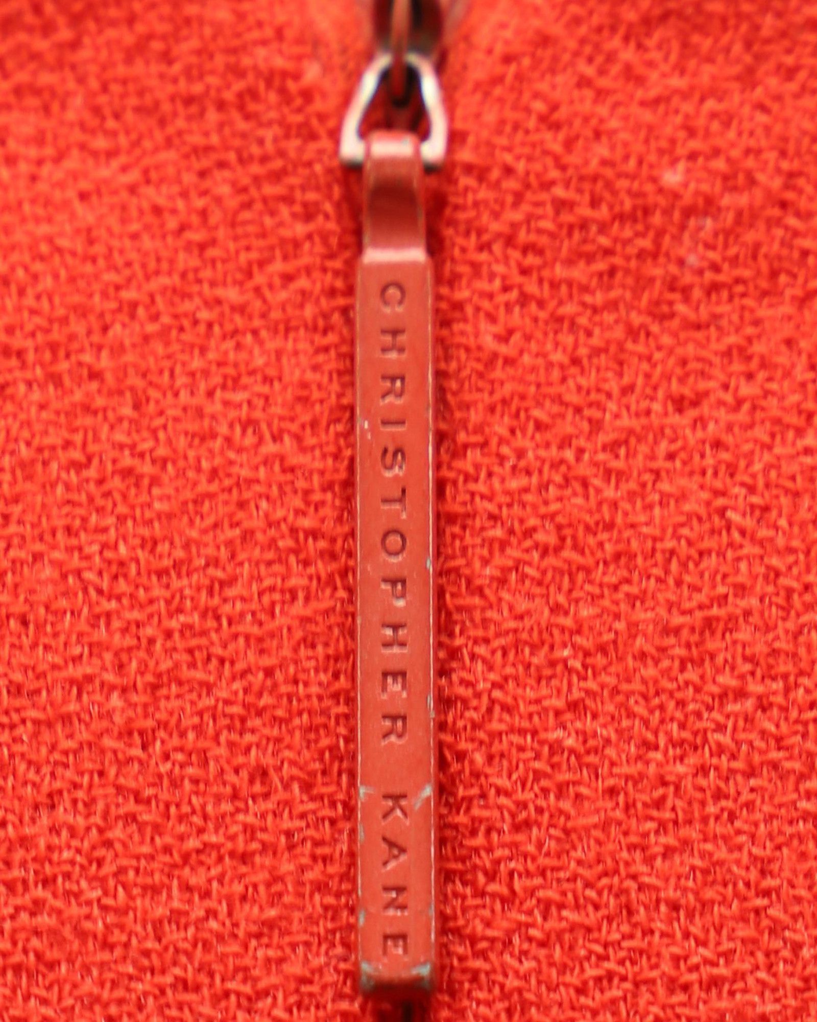 Christopher Kane Christopher Kane Crystal Embellished Mini Dress in Red Wool Size XS / US 0-2 / IT 36-38 - 7 Thumbnail