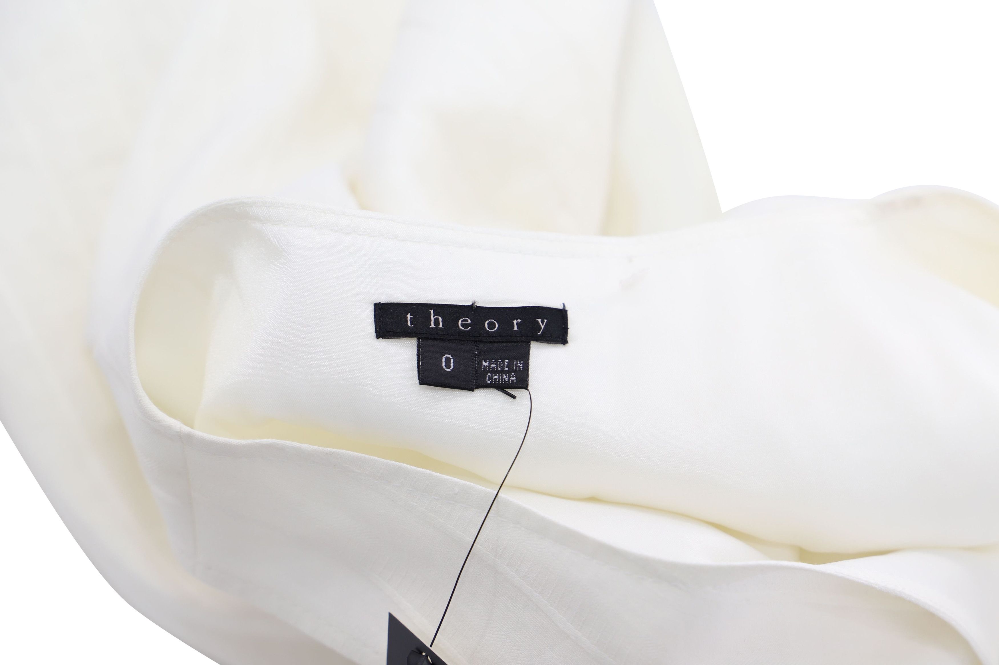 Theory Theory Alfa Dress in White Linen Size XS / US 0-2 / IT 36-38 - 3 Thumbnail