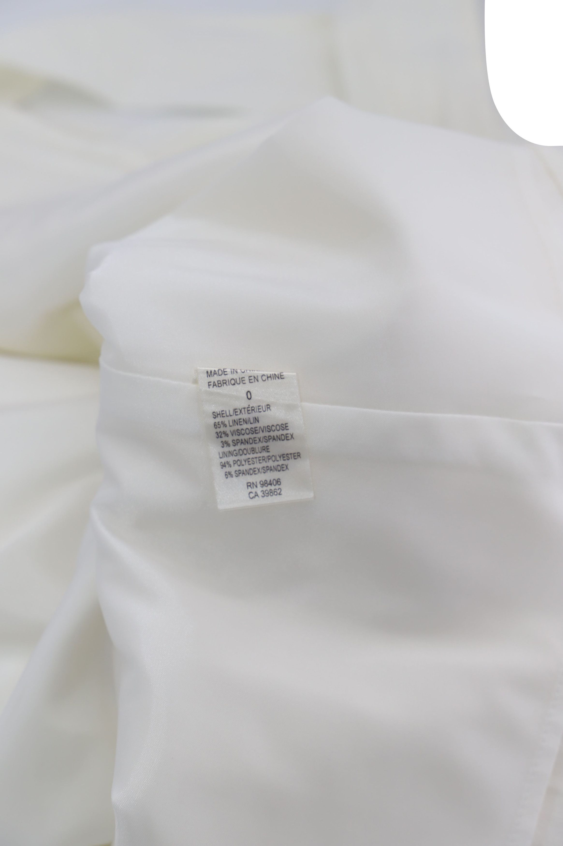 Theory Theory Alfa Dress in White Linen Size XS / US 0-2 / IT 36-38 - 5 Thumbnail
