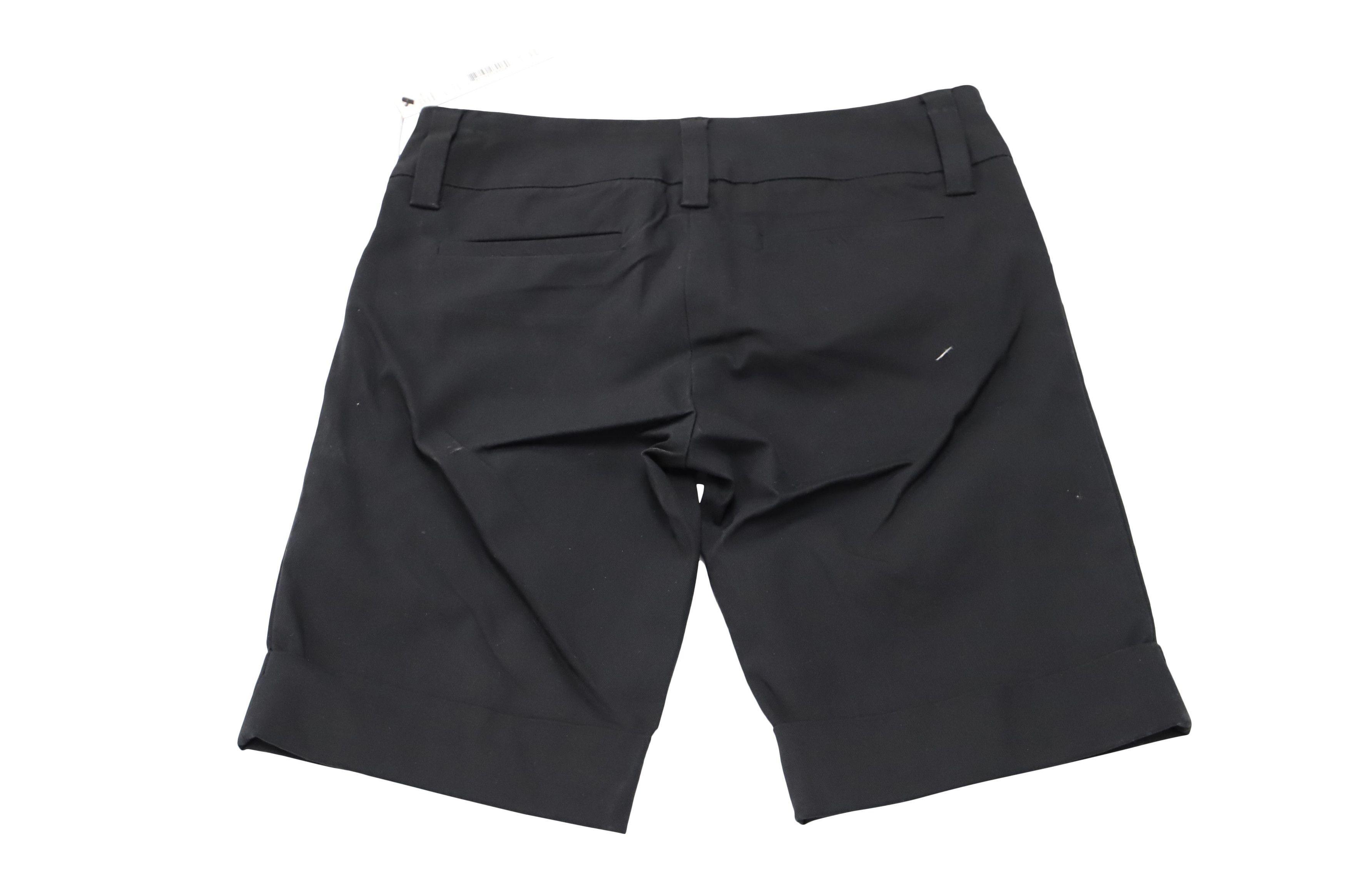Alice + Olivia Alice + Olivia Cuffed Bermuda Shorts in Black Cotton Size 25" / US 0 / IT 36 - 2 Thumbnail