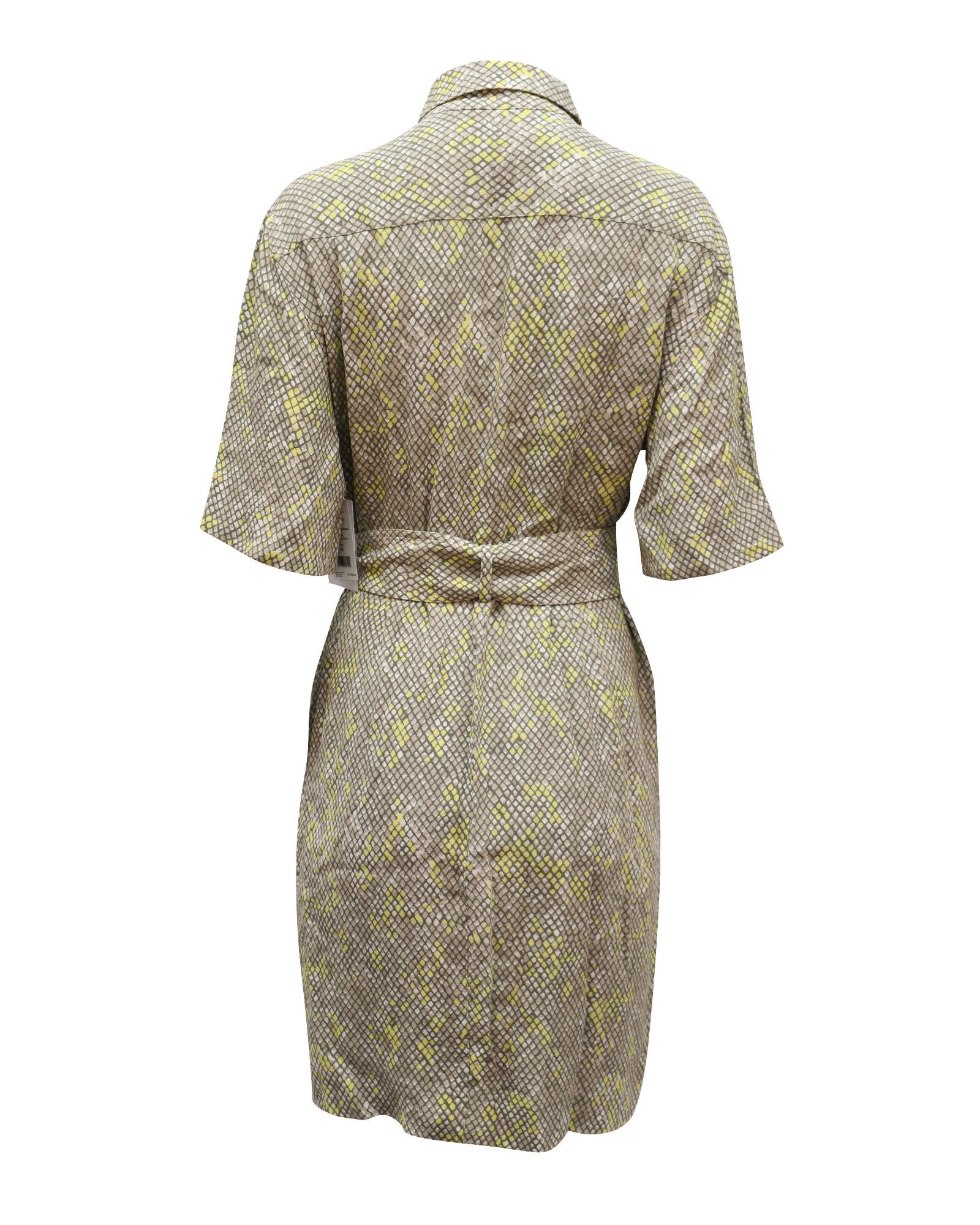 Equipment Equipment Axelle Belted Printed Crepe Dress in Multicolor Vi Size XS / US 0-2 / IT 36-38 - 4 Thumbnail