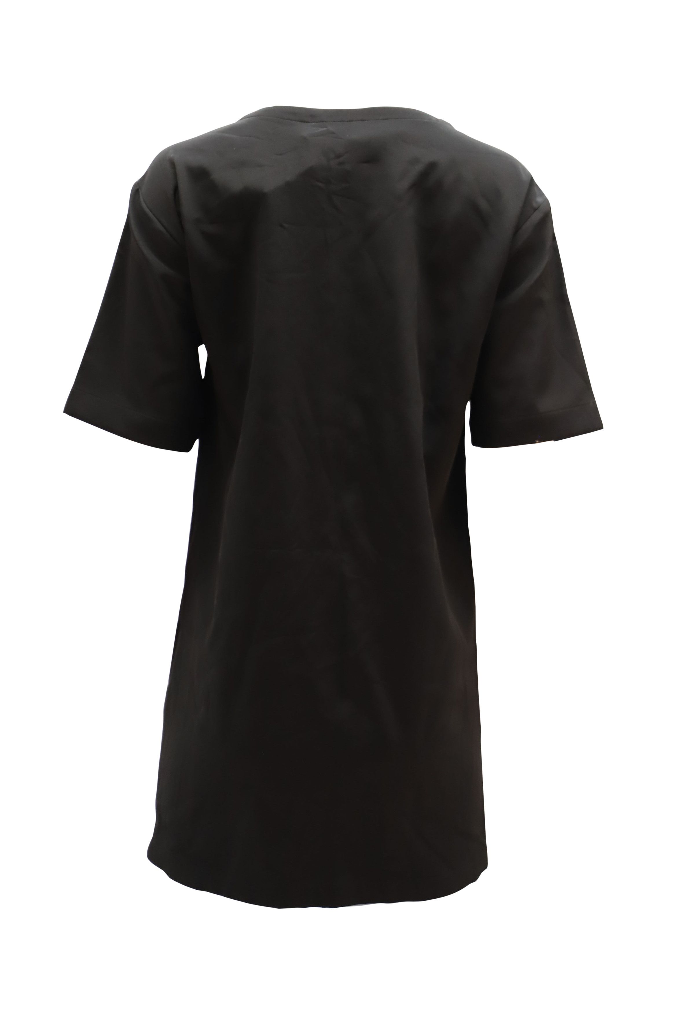 Moschino Moschino Studded Shirt Dress in Black Viscose Size XS / US 0-2 / IT 36-38 - 2 Thumbnail
