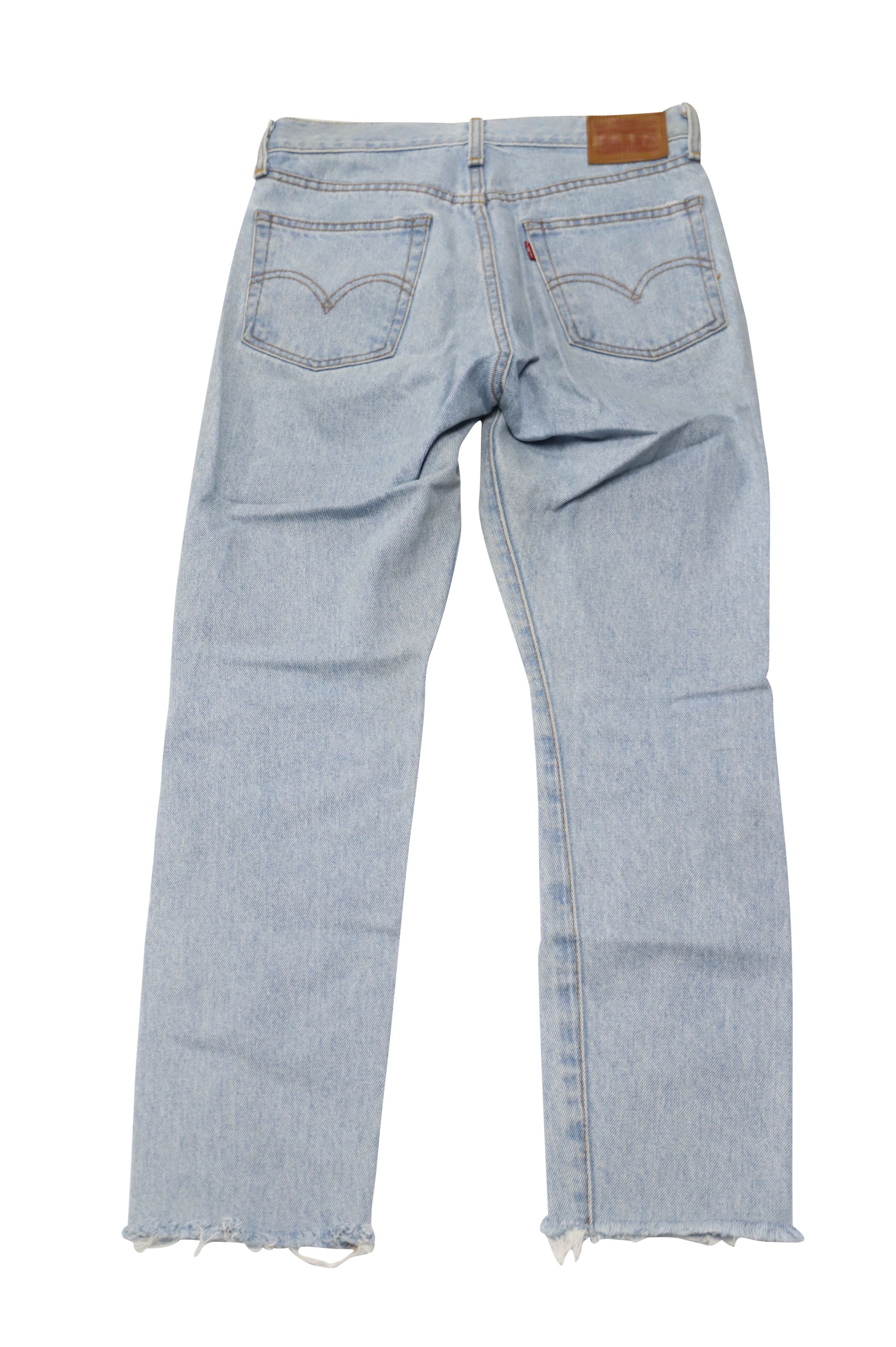 Levi's Levi's Medium Wash Jeans in Light Blue Cotton Denim Size 26" / US 2 / IT 38 - 2 Thumbnail
