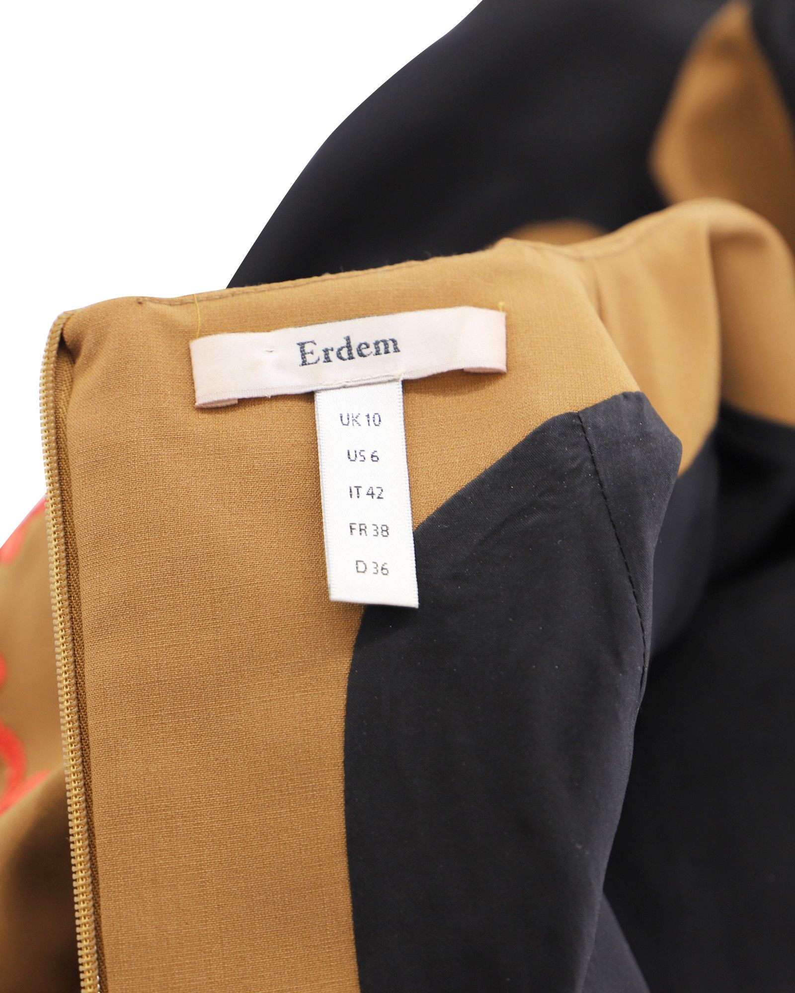 Erdem Erdem Lace Embroidered Shift Dress in Tan Linen Size S / US 4 / IT 40 - 4 Thumbnail
