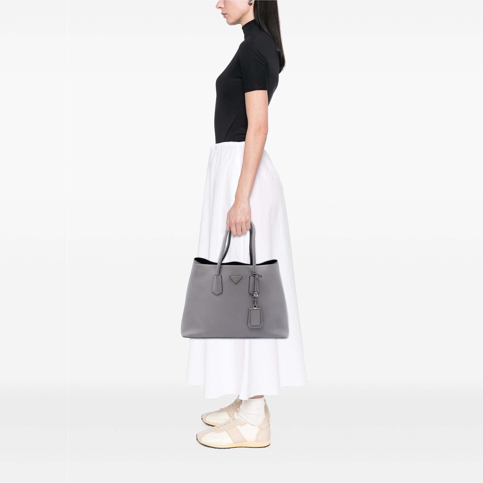 Prada Large City Calf Double Satchel Size ONE SIZE - 6 Thumbnail