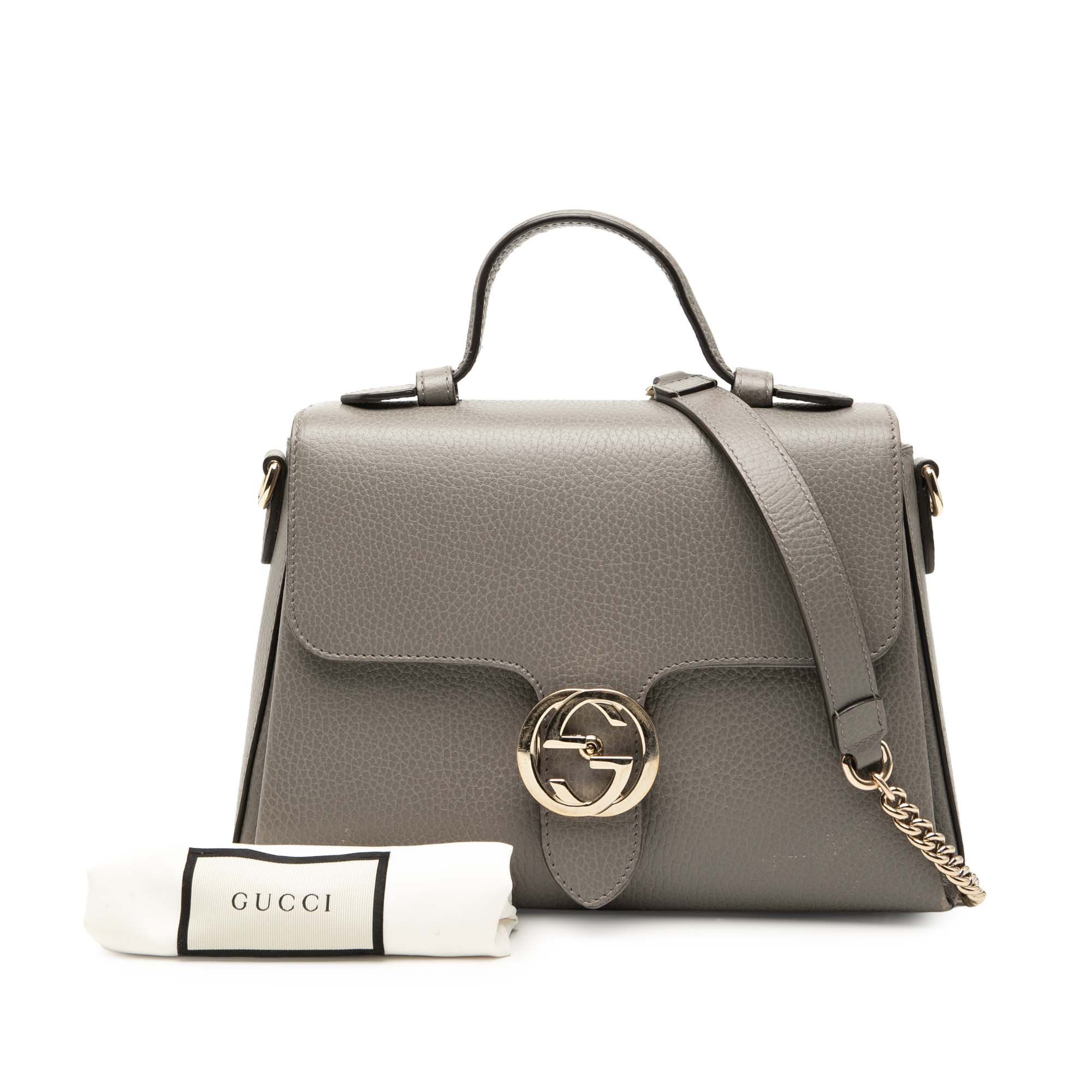Gucci Small Dollar Calf Interlocking G Satchel Size ONE SIZE - 10 Thumbnail