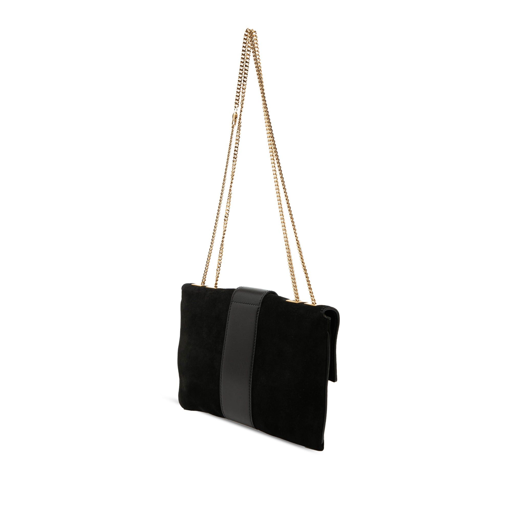 Gucci Suede Tiger Head Chain Shoulder Bag Size ONE SIZE - 2 Thumbnail