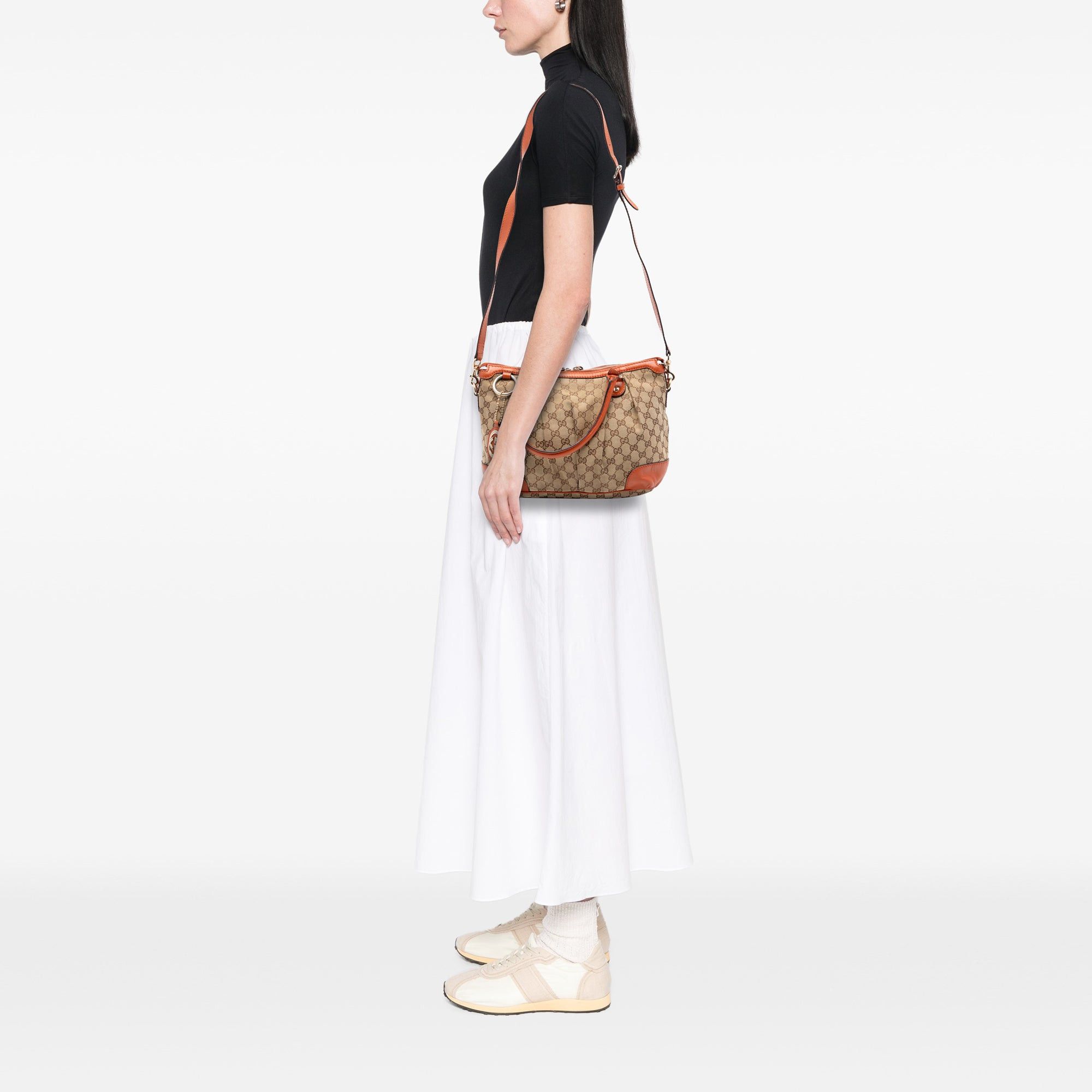 Gucci GG Canvas Sukey Satchel Size ONE SIZE - 7 Thumbnail