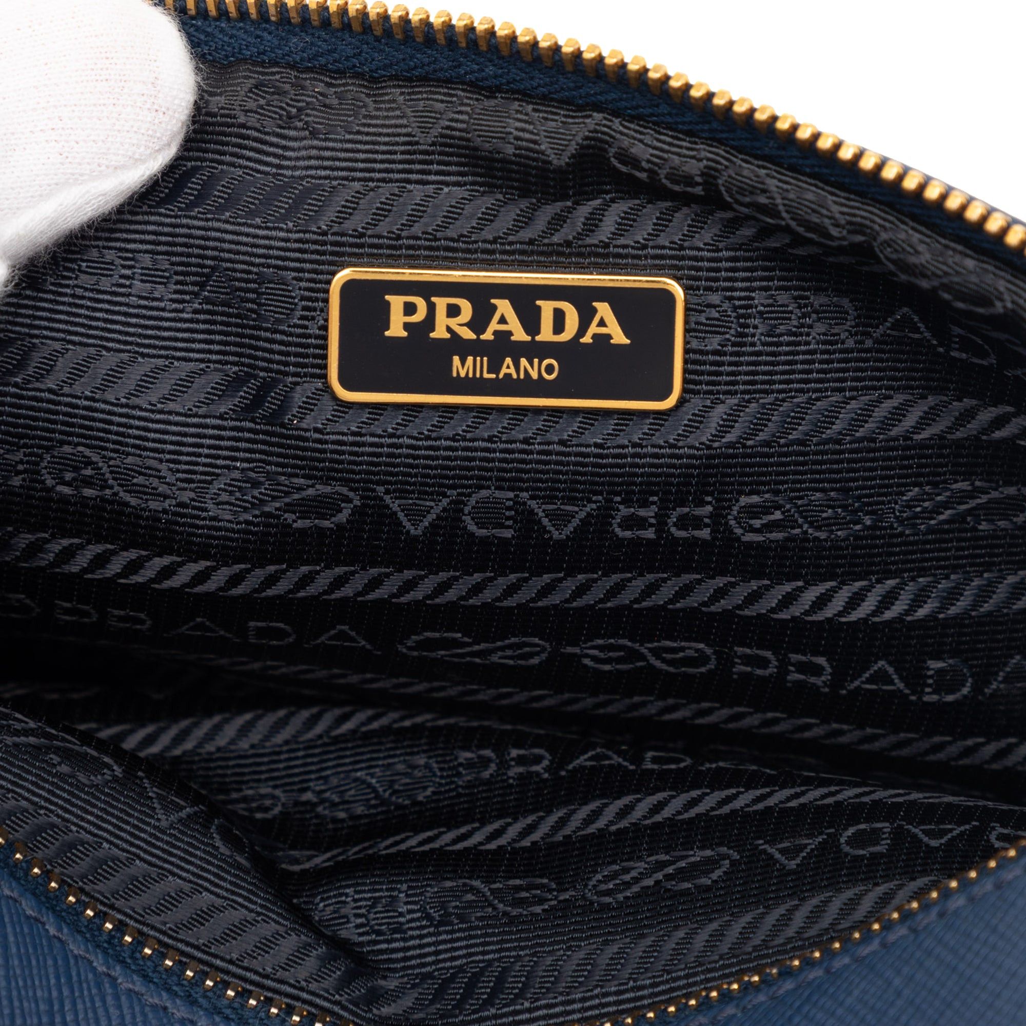 Prada Mini Saffiano Double Zip Crossbody Size ONE SIZE - 5 Thumbnail