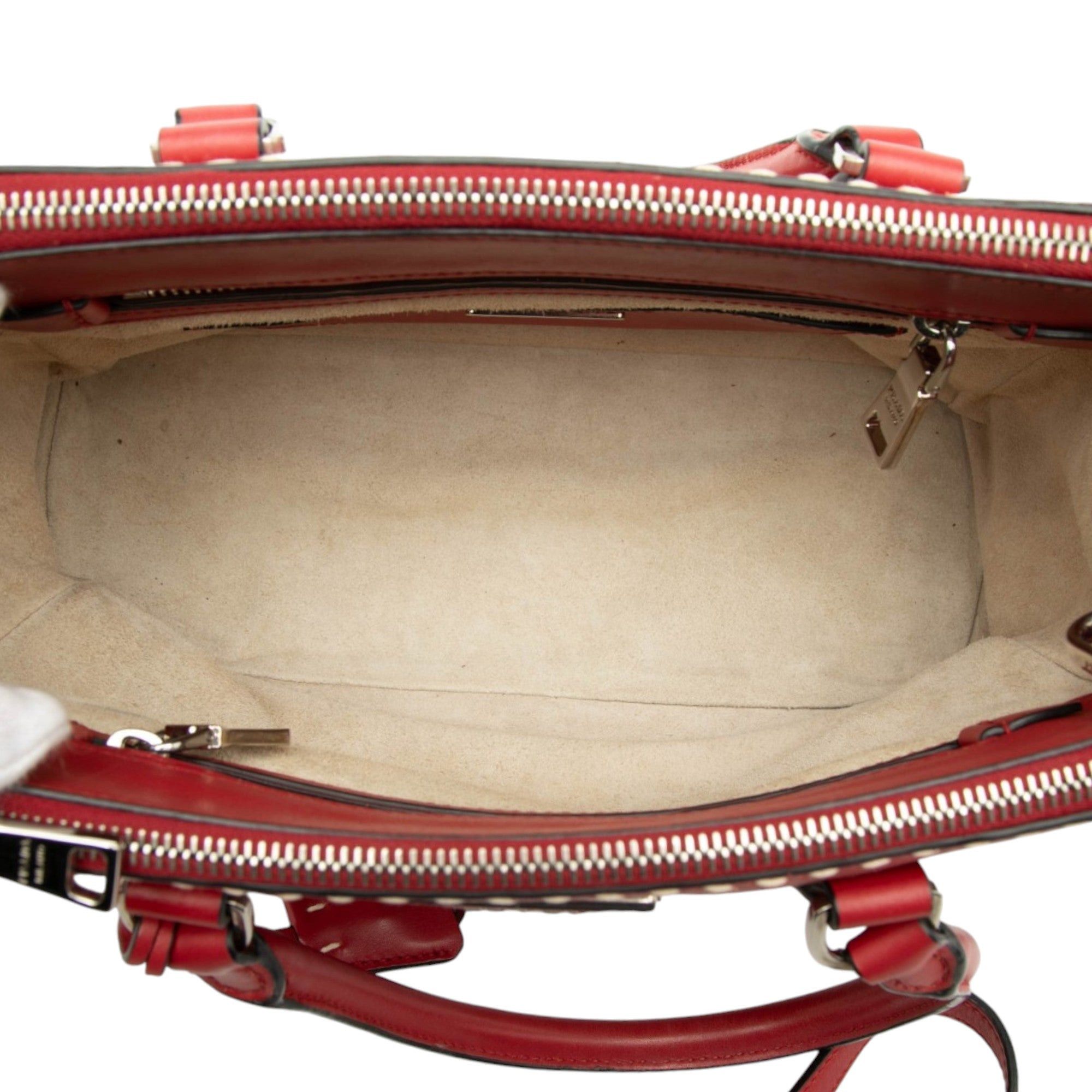 Prada Small City Calf Hand Stitched Galleria Double Zip Satchel Size ONE SIZE - 4 Thumbnail