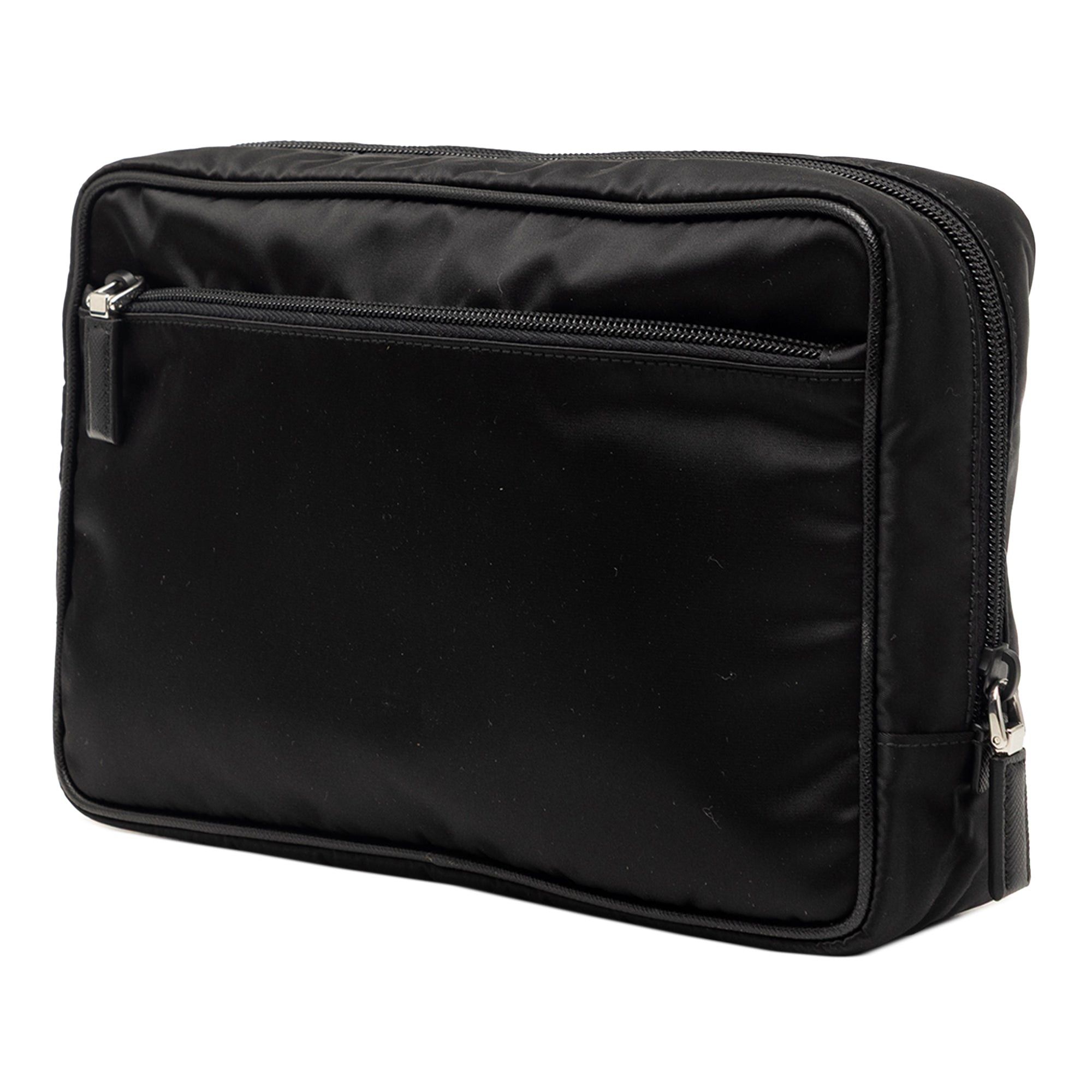 Prada Saffiano Trimmed Tessuto Clutch Size ONE SIZE - 2 Thumbnail