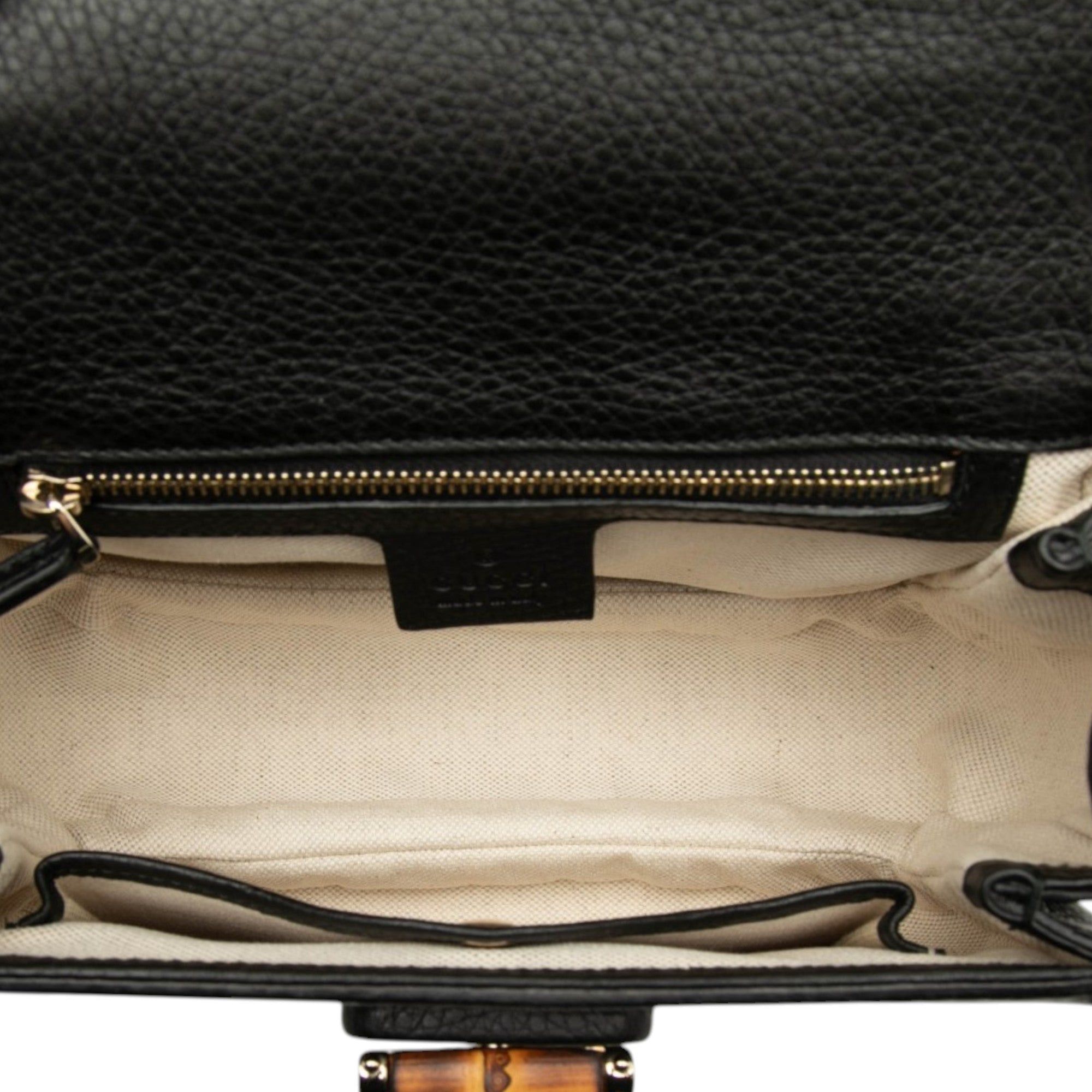 Gucci Small Leather New Bamboo Satchel Size ONE SIZE - 4 Thumbnail
