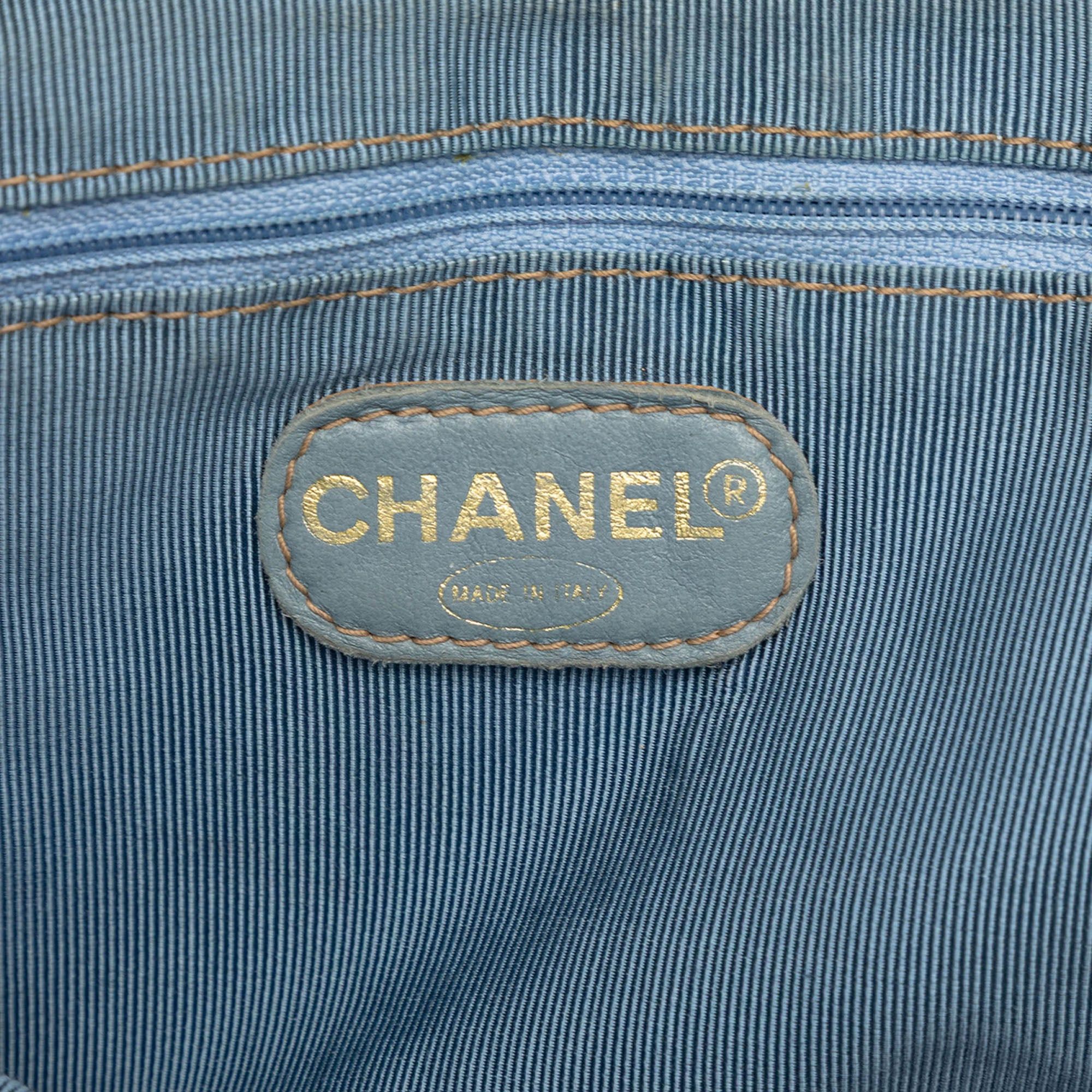 Chanel CC Denim Tortoise Handle Tote Size ONE SIZE - 5 Thumbnail