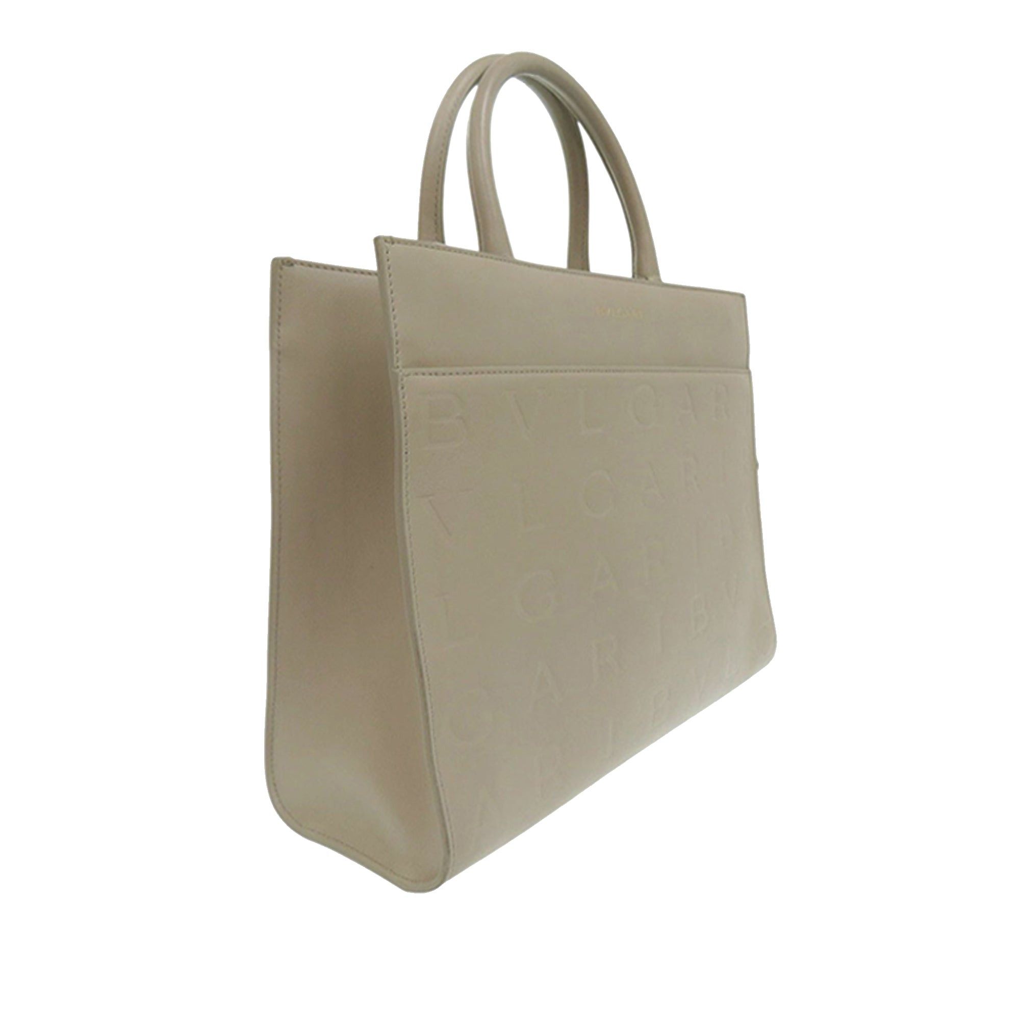 Bvlgari Embossed Leather Logo Infinitum Tote Size ONE SIZE - 2 Thumbnail