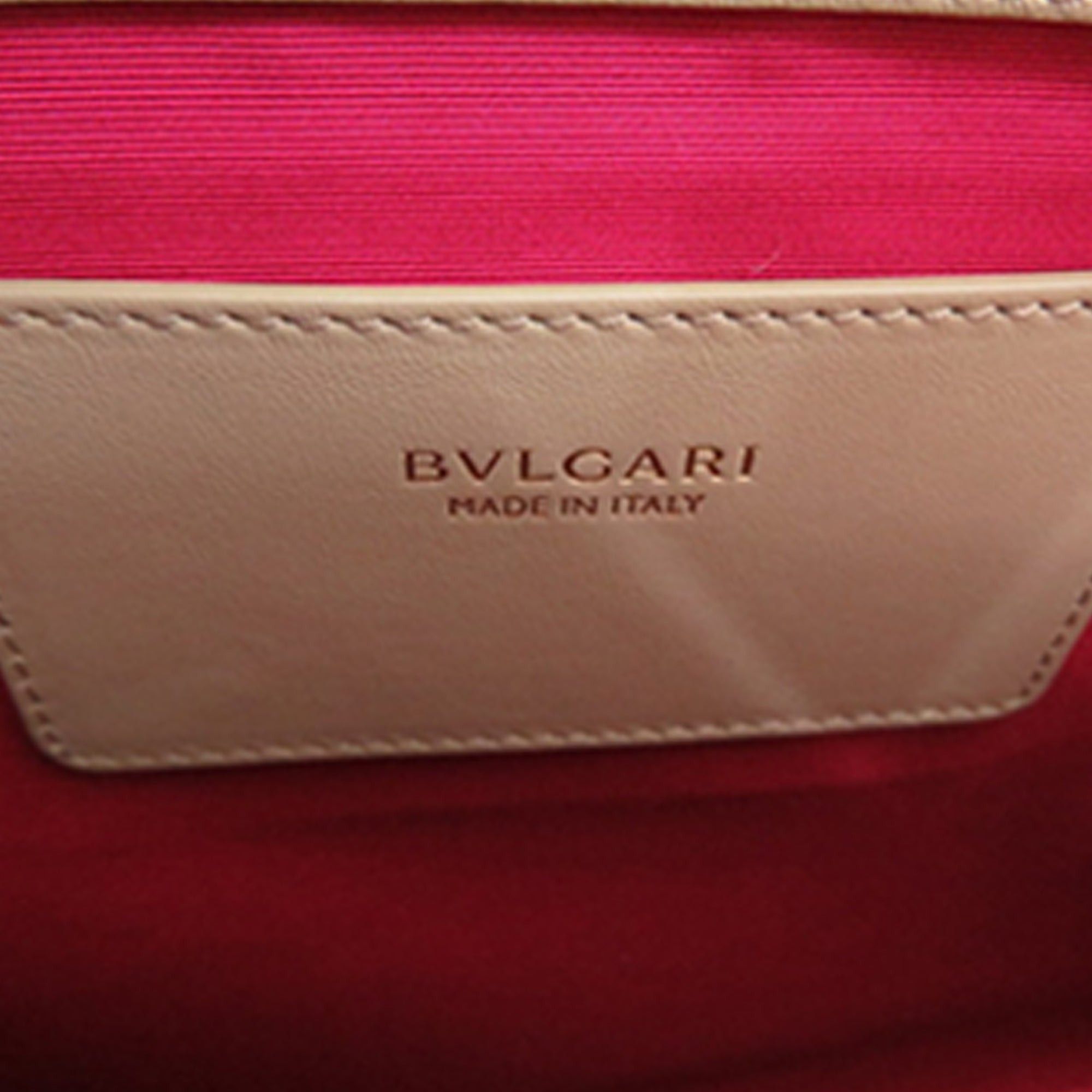 Bvlgari Embossed Leather Logo Infinitum Tote Size ONE SIZE - 11 Thumbnail