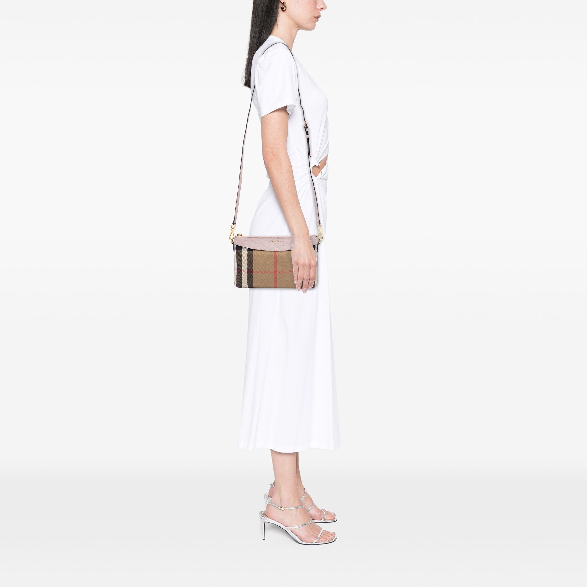 Burberry House Check Canvas Derby Peyton Crossbody Size ONE SIZE - 7 Thumbnail