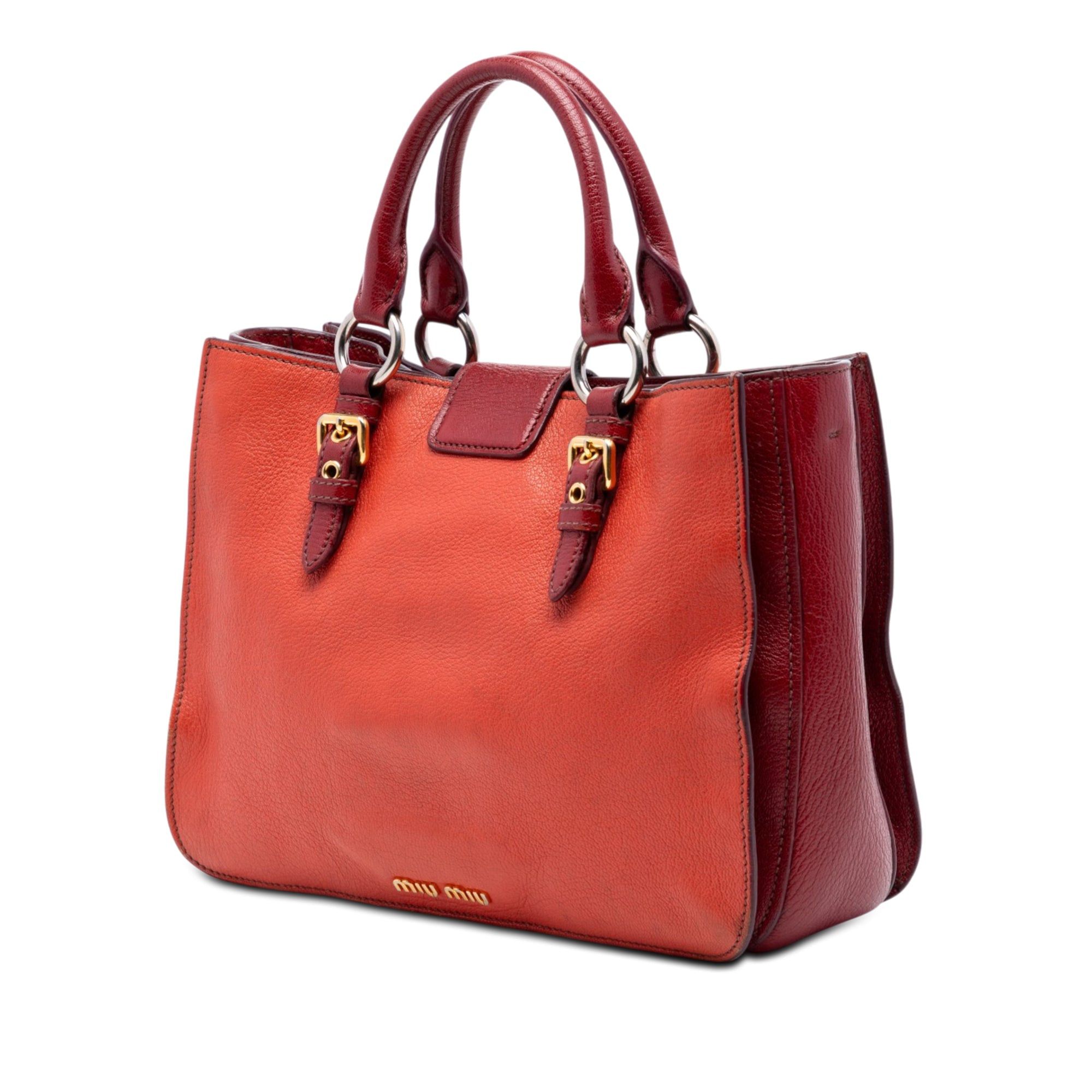 Miu Miu Bicolor Goatskin Madras Satchel Size ONE SIZE - 2 Thumbnail