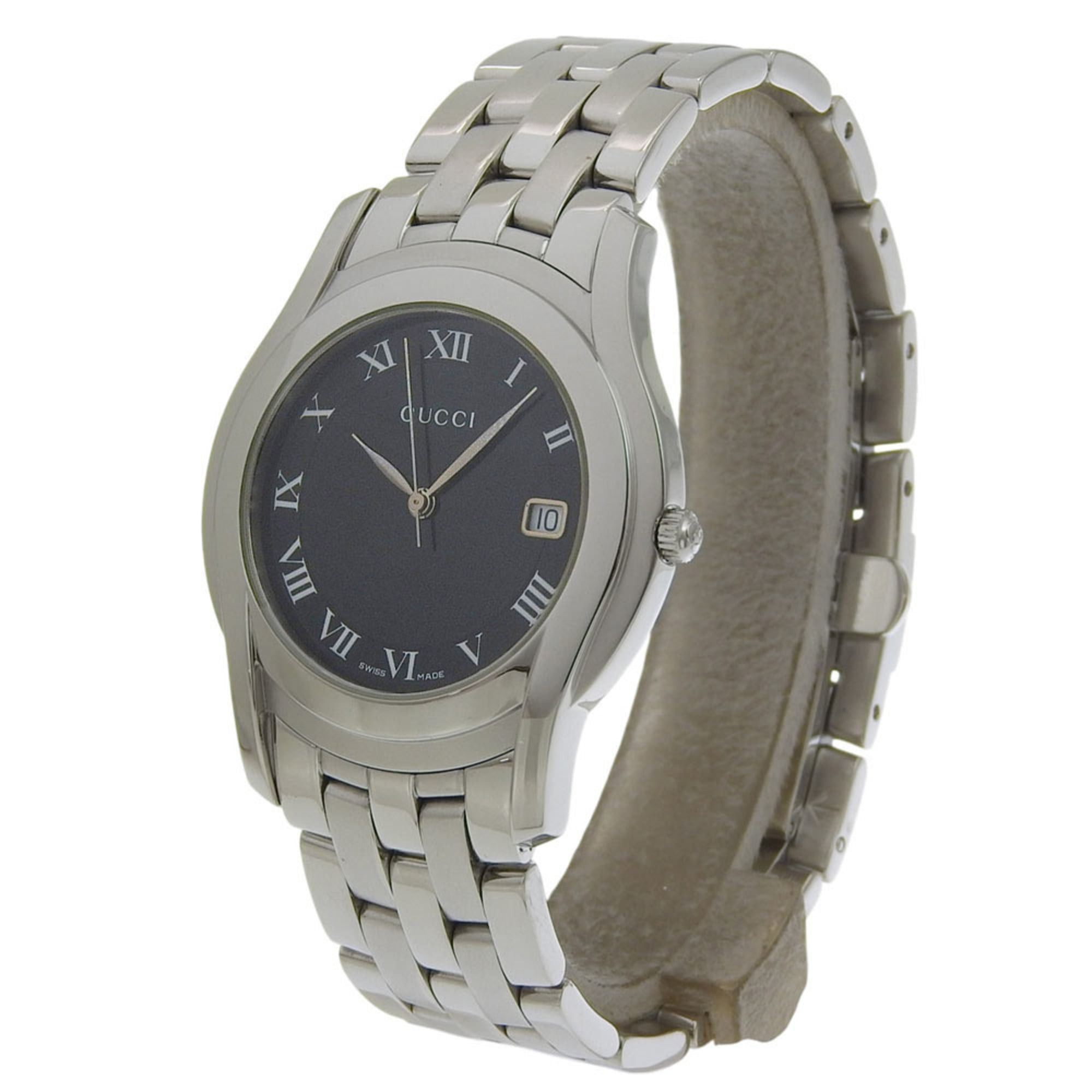 Gucci Gucci Watch 5500M Stainless Steel Quartz Analog Black Dial Boys' Size ONE SIZE - 2 Thumbnail