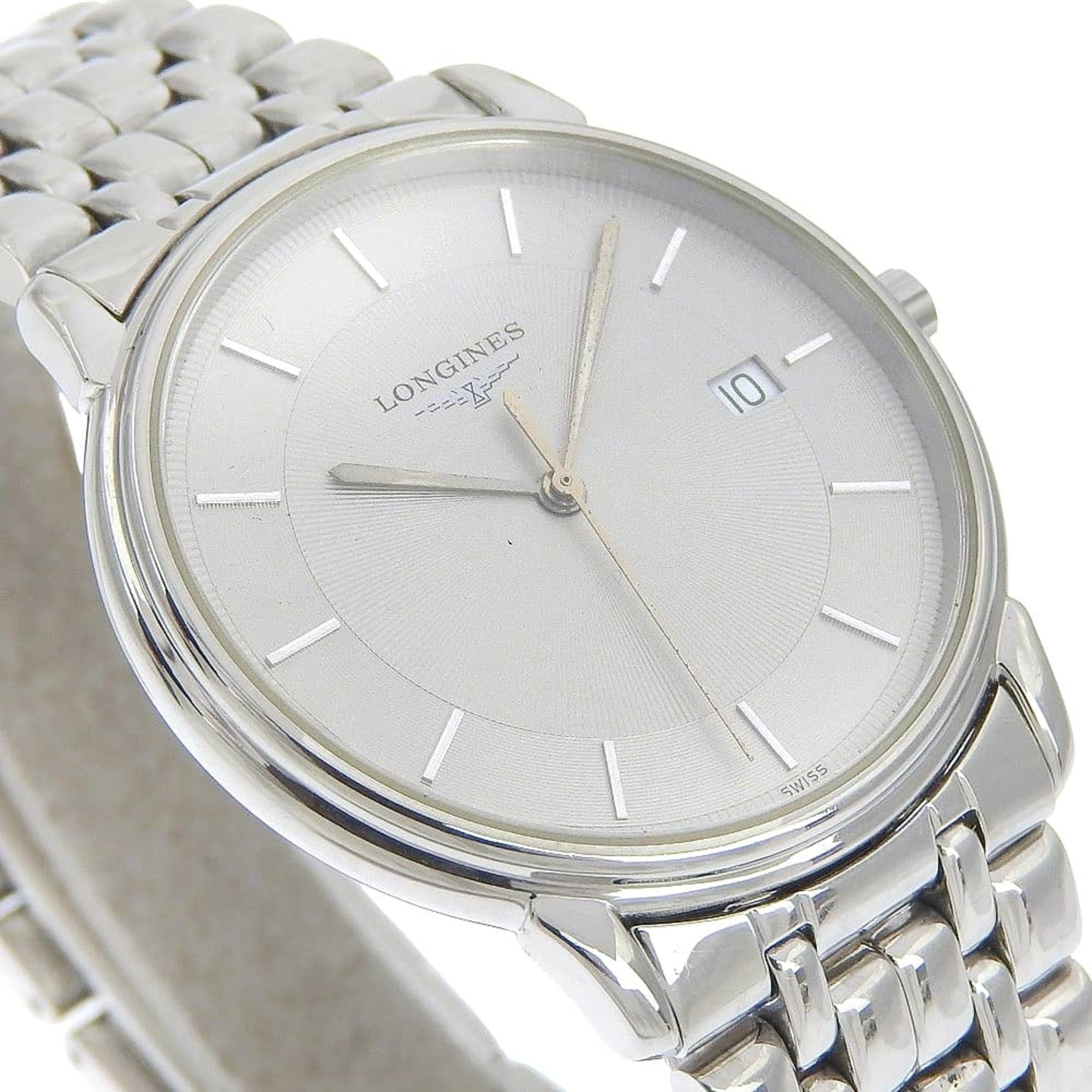 Longines Longines Grand Classic L4.677.4 Stainless Steel Quartz Analog Watch with Gray Dial - Ladies Size ONE SIZE - 3 Thumbnail