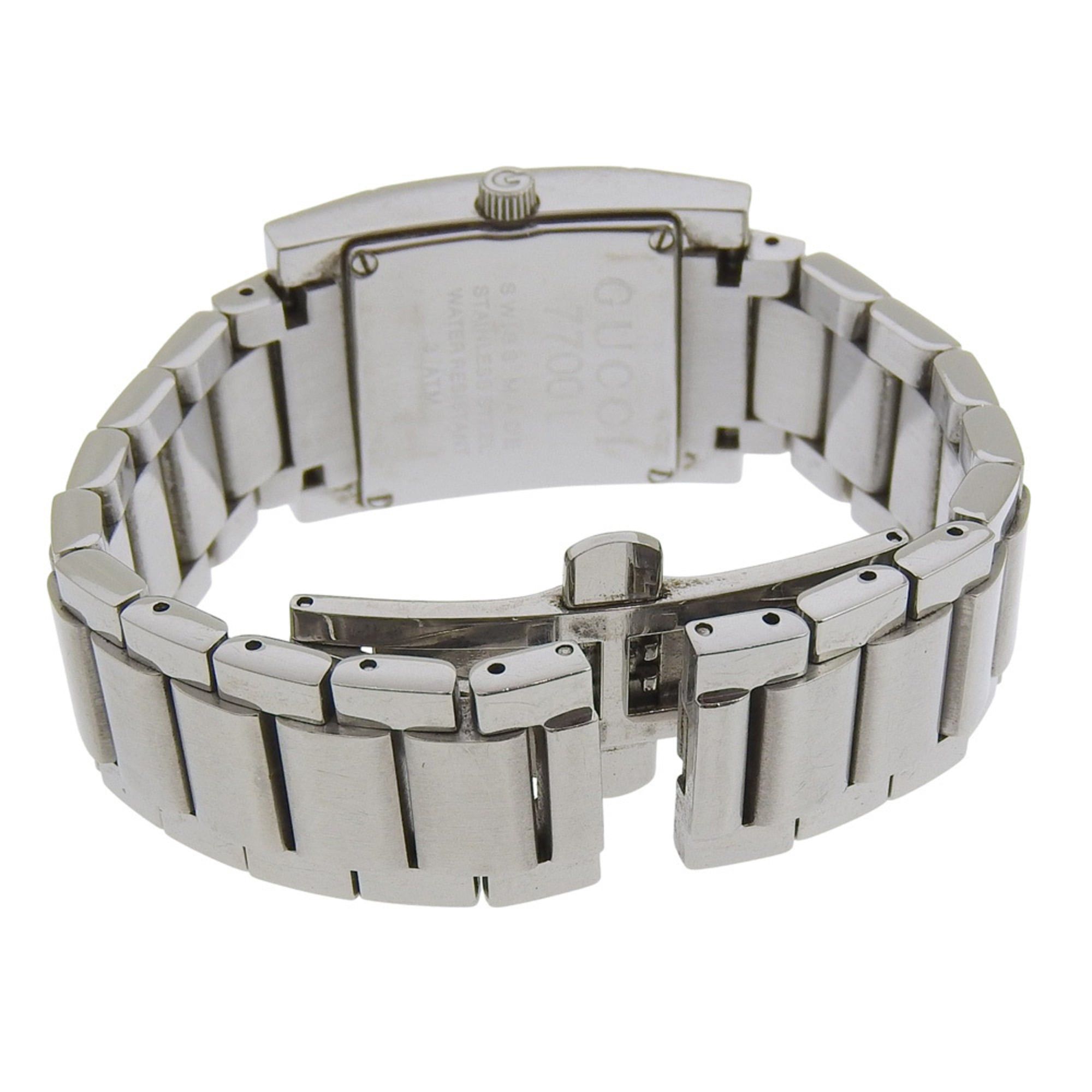 Gucci Gucci watch 7700L stainless steel quartz analog silver dial women's Size ONE SIZE - 5 Thumbnail