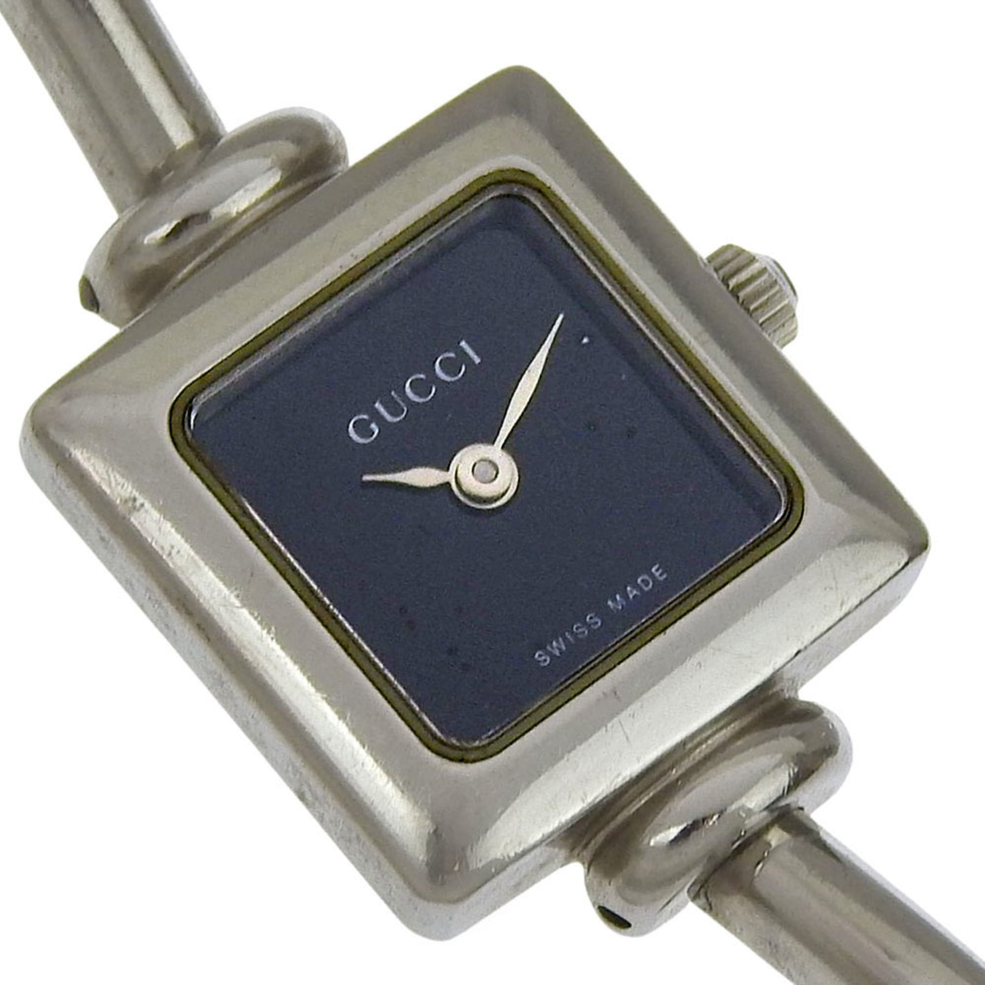 Gucci Gucci 1900L Stainless Steel Quartz Analog Watch with Black Dial for Women Size ONE SIZE - 3 Thumbnail