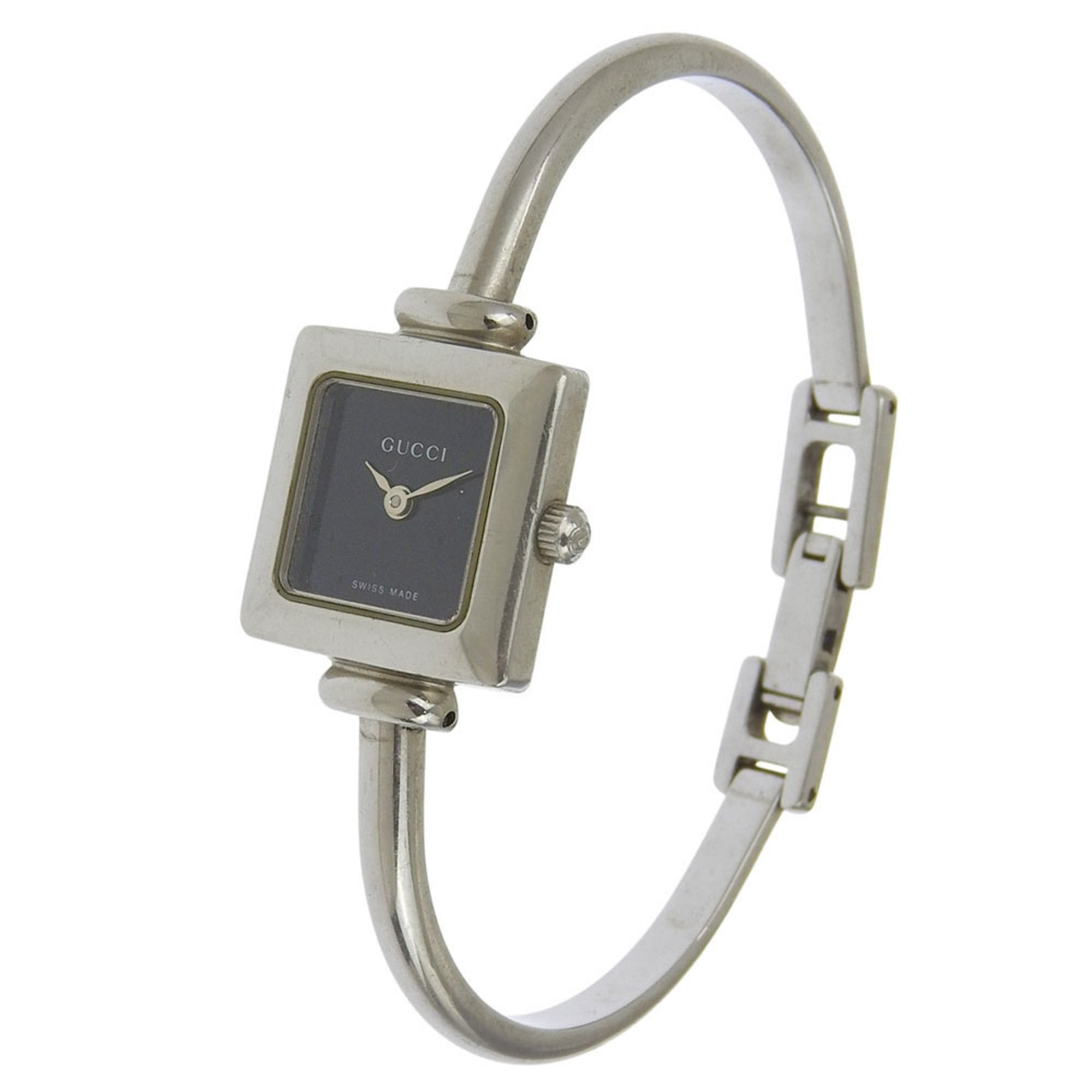 Gucci Gucci 1900L Stainless Steel Quartz Analog Watch with Black Dial for Women Size ONE SIZE - 2 Thumbnail